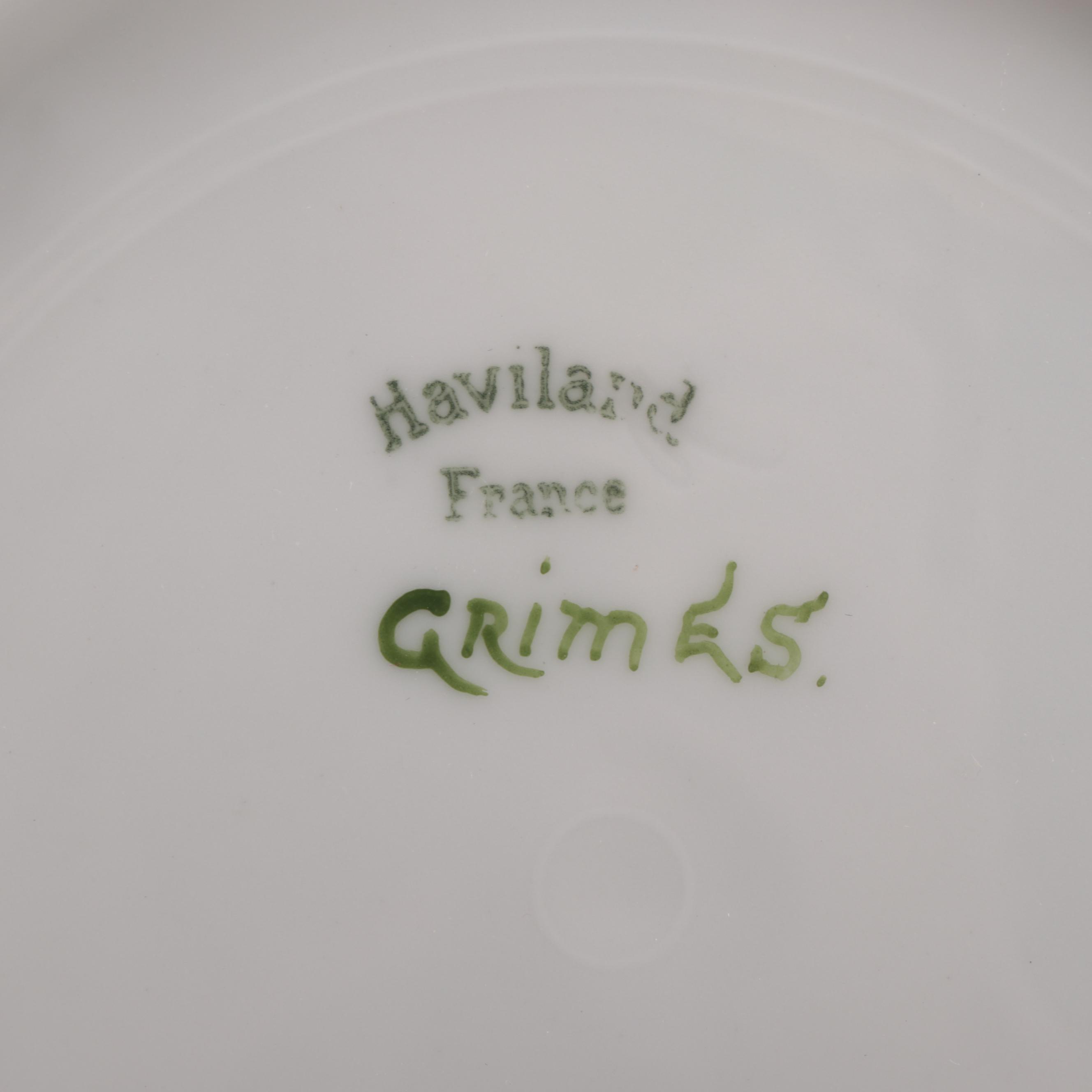 Continental Hand-Painted Porcelain Plates, Early to Mid-20th Century