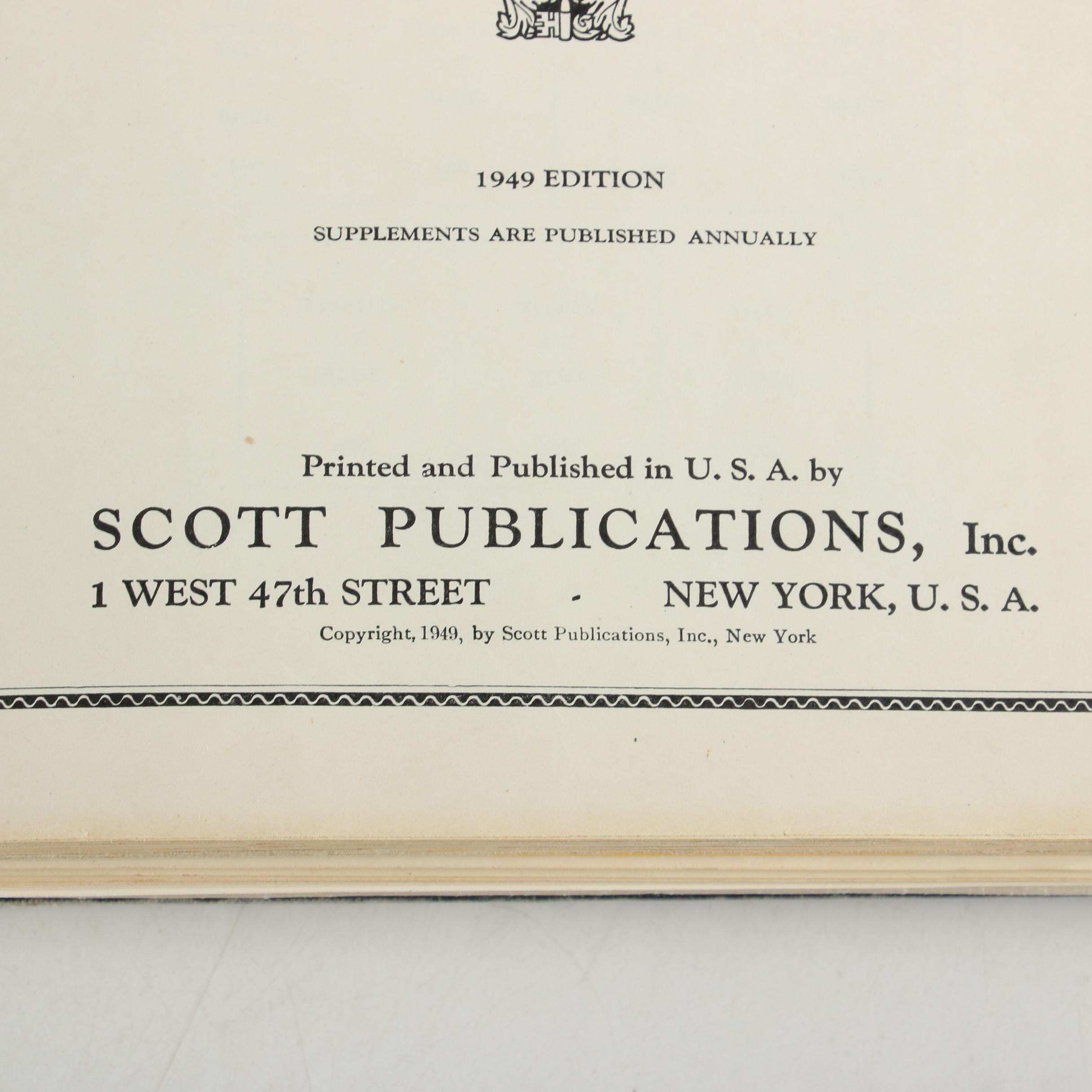 Scott American Album for US Postage Stamps, Mid 19th to Mid 20th Century