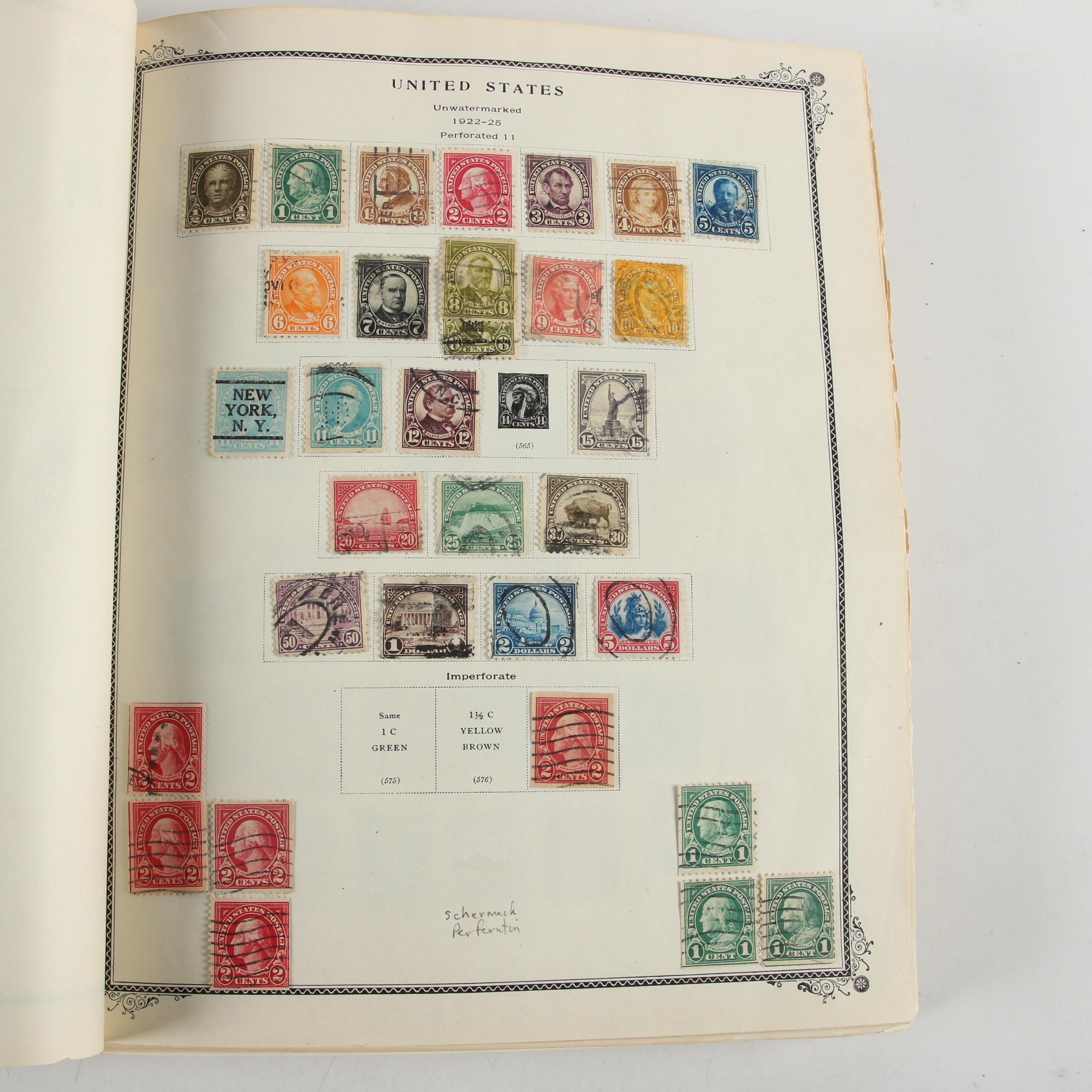 Scott American Album for US Postage Stamps, Mid 19th to Mid 20th Century