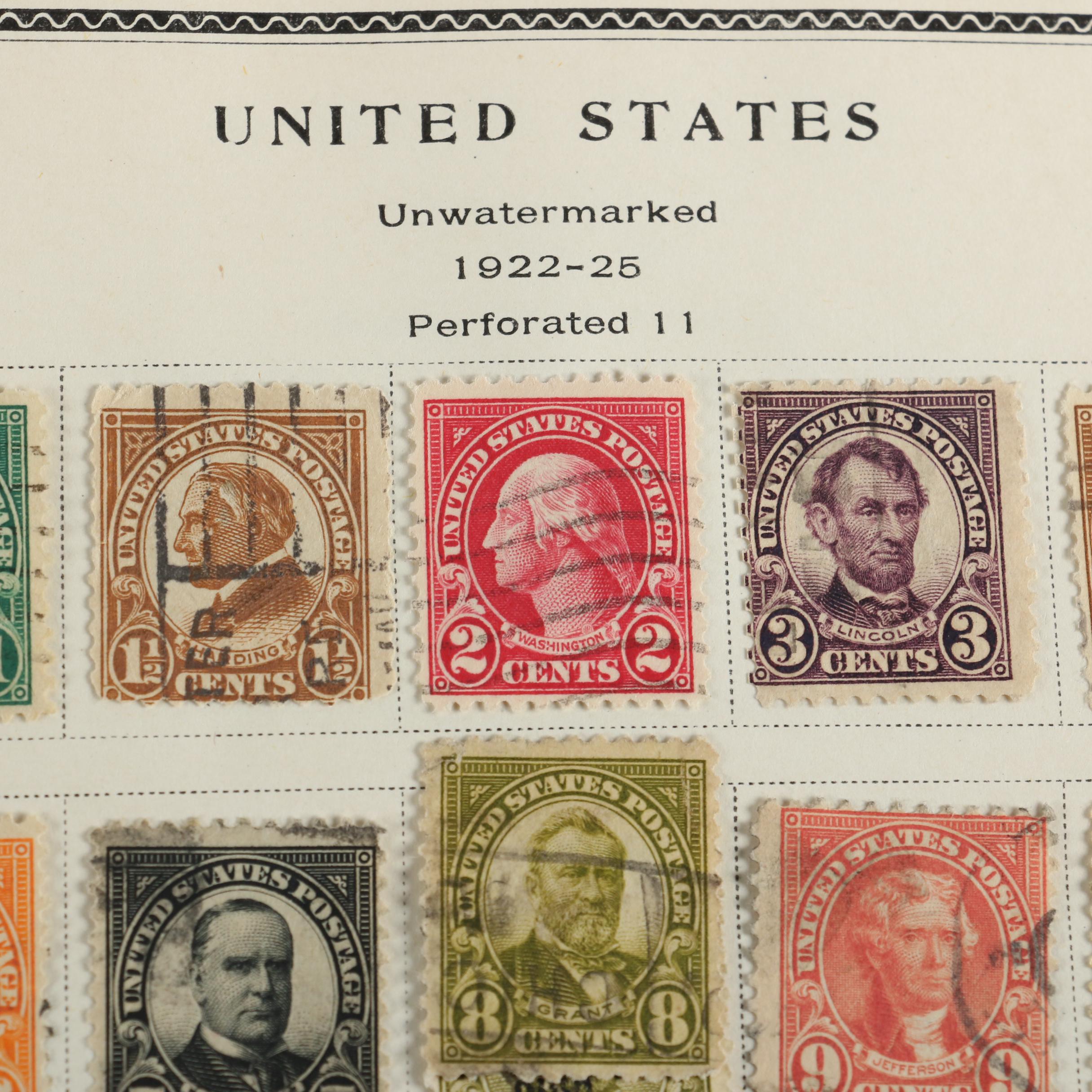 Scott American Album for US Postage Stamps, Mid 19th to Mid 20th Century