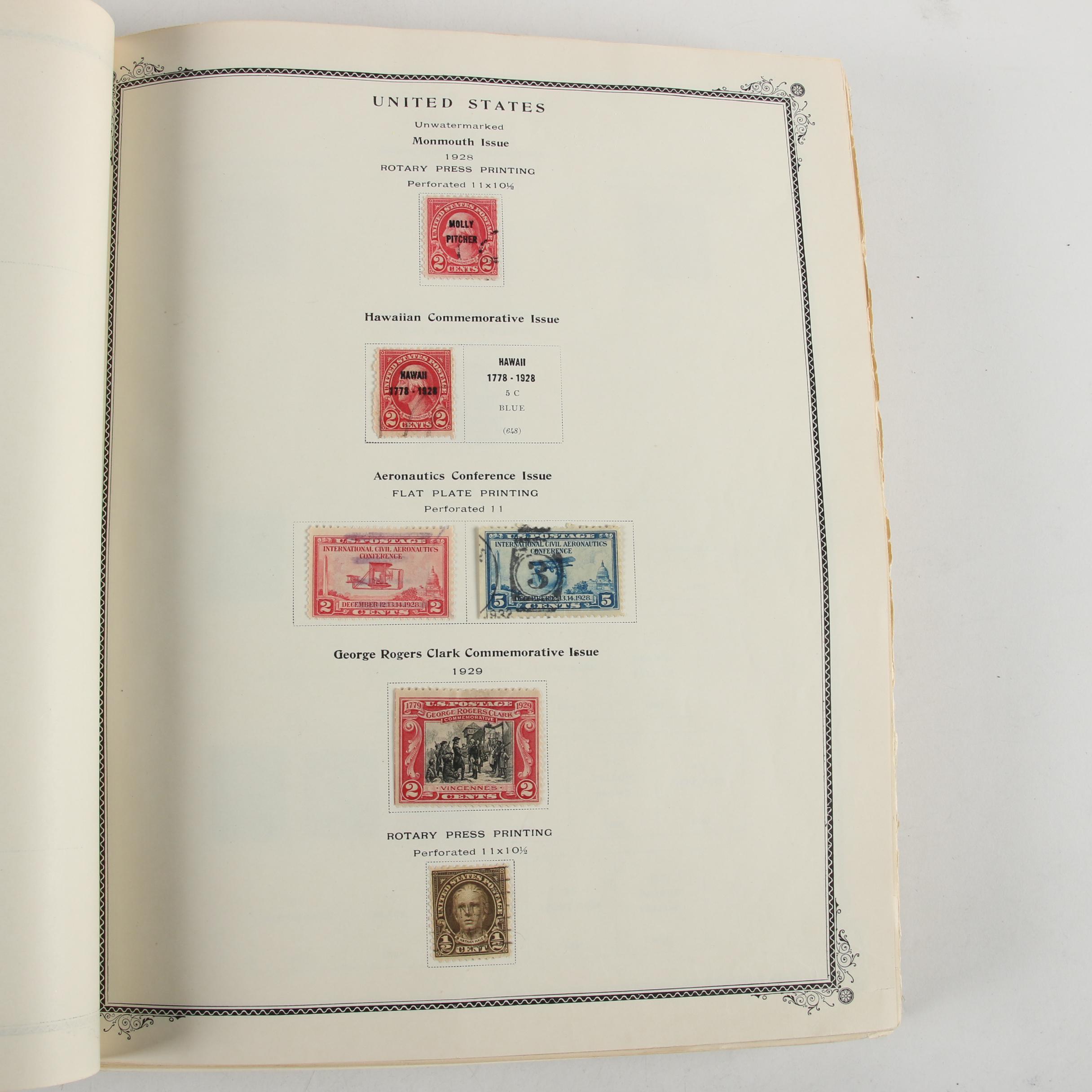 Scott American Album for US Postage Stamps, Mid 19th to Mid 20th Century