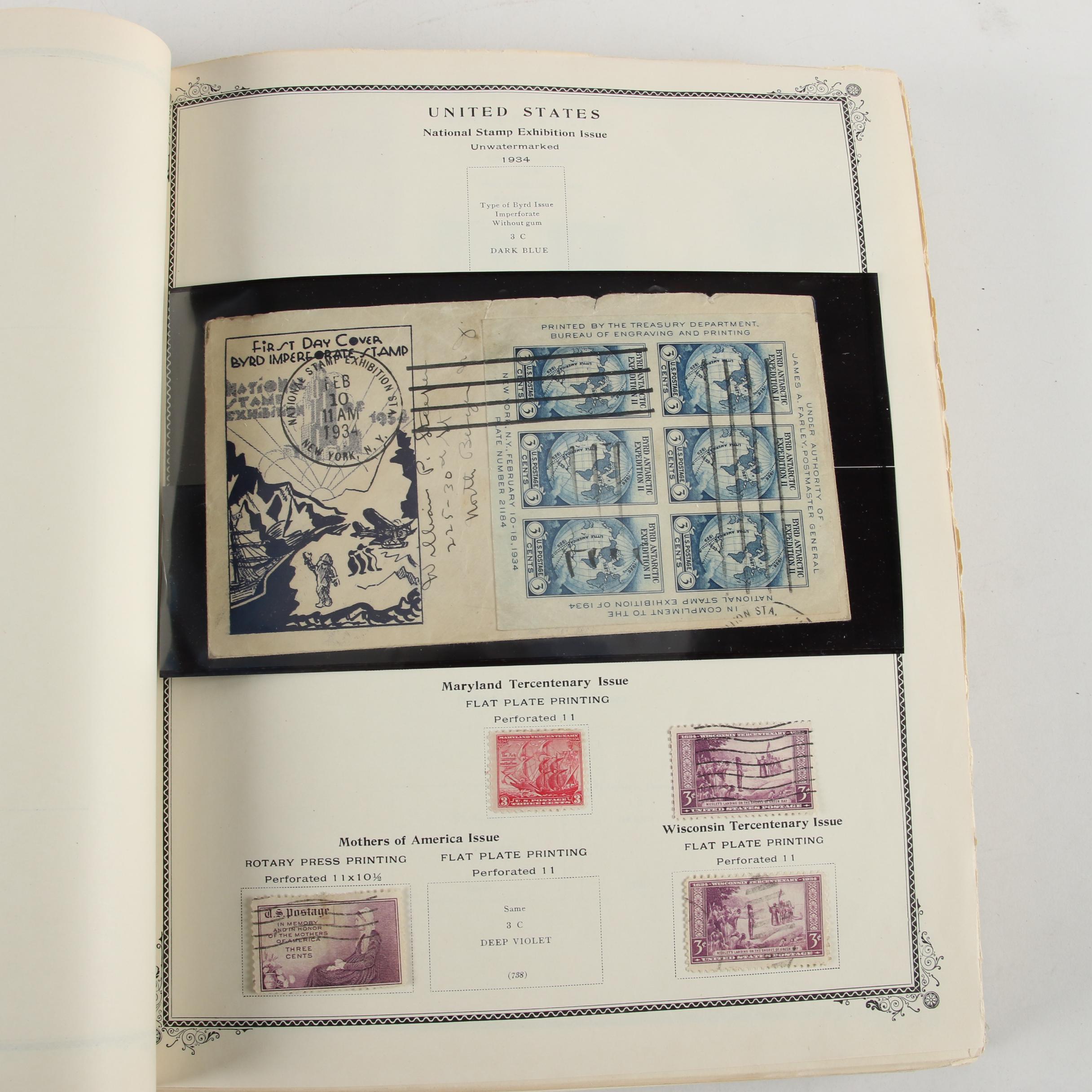 Scott American Album for US Postage Stamps, Mid 19th to Mid 20th Century