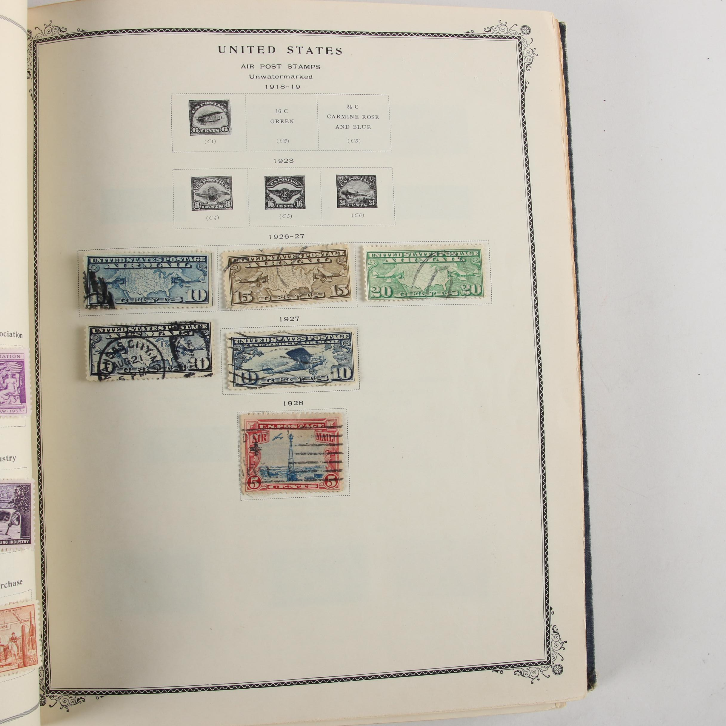 Scott American Album for US Postage Stamps, Mid 19th to Mid 20th Century