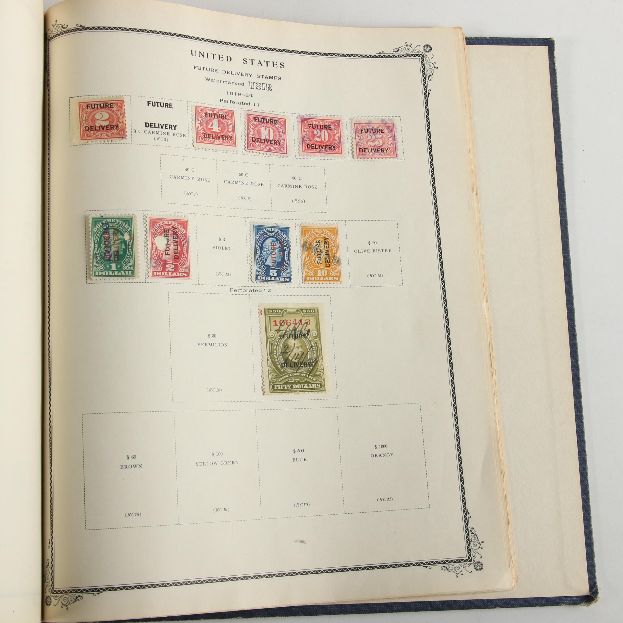 Scott American Album for US Postage Stamps, Mid 19th to Mid 20th Century