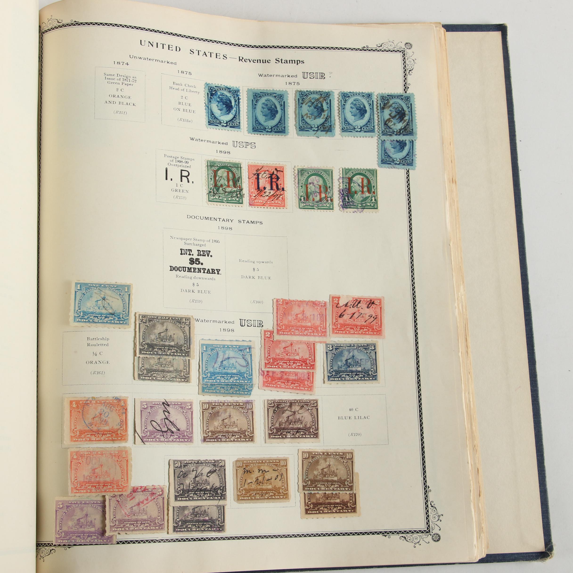Scott American Album for US Postage Stamps, Mid 19th to Mid 20th Century