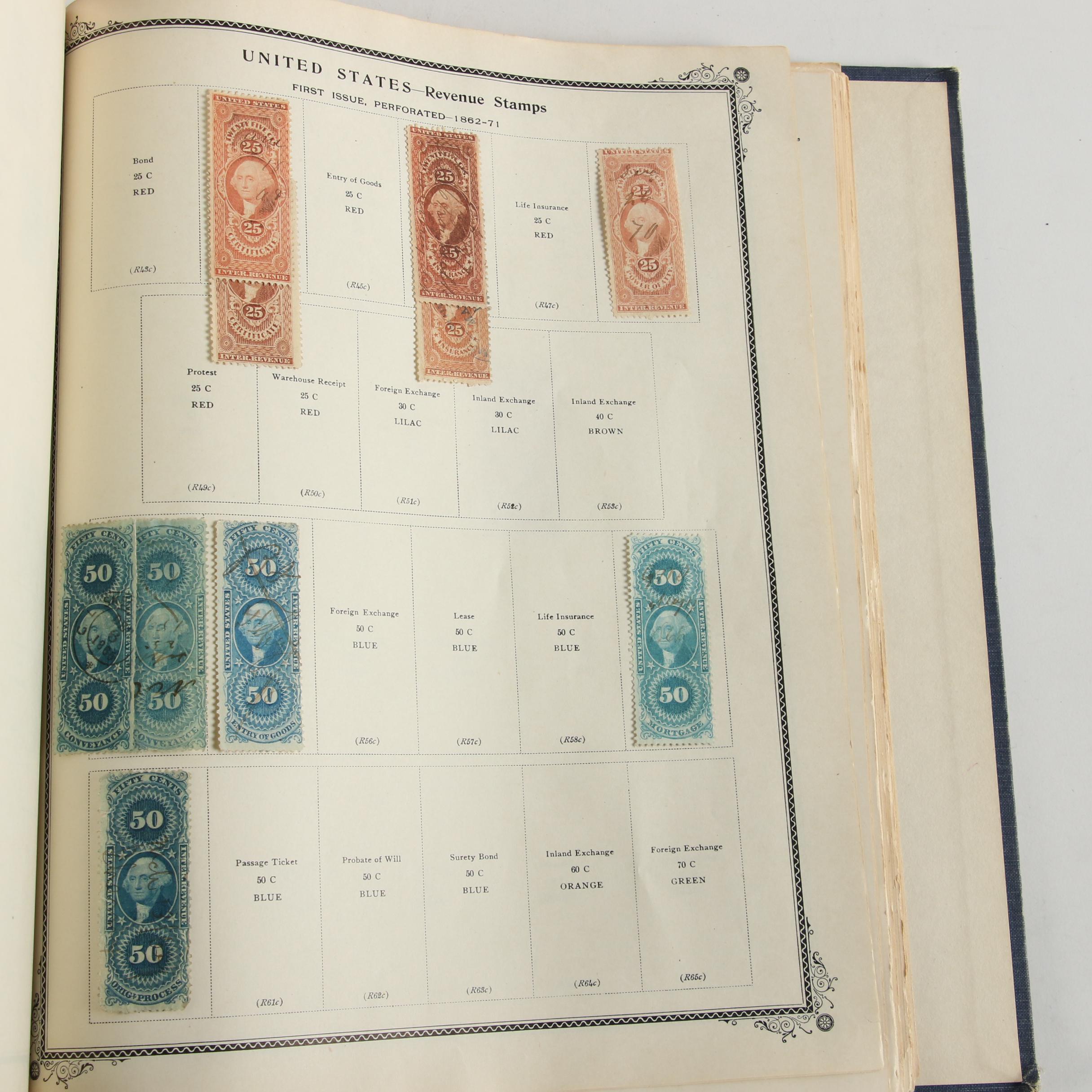 Scott American Album for US Postage Stamps, Mid 19th to Mid 20th Century