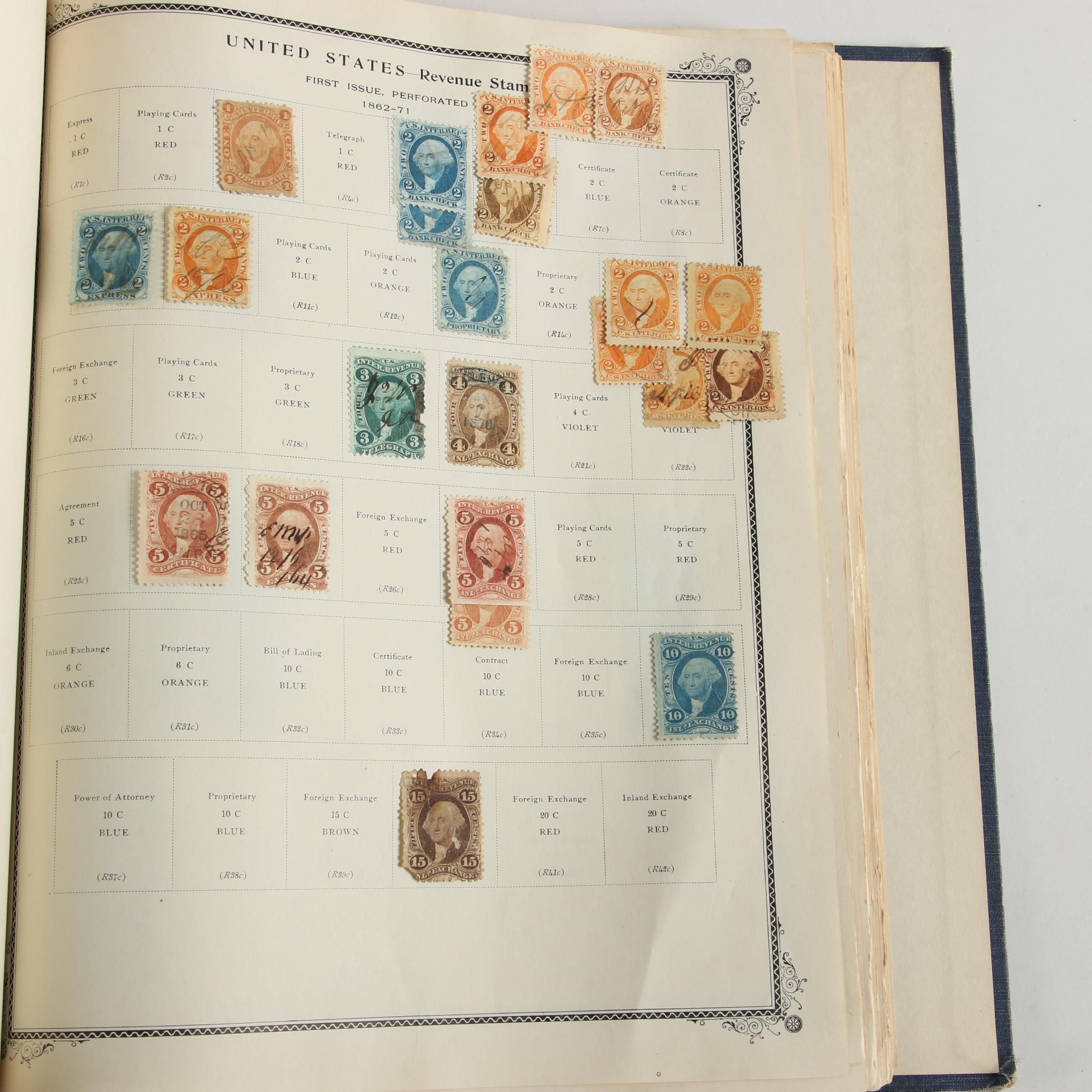 Scott American Album for US Postage Stamps, Mid 19th to Mid 20th Century