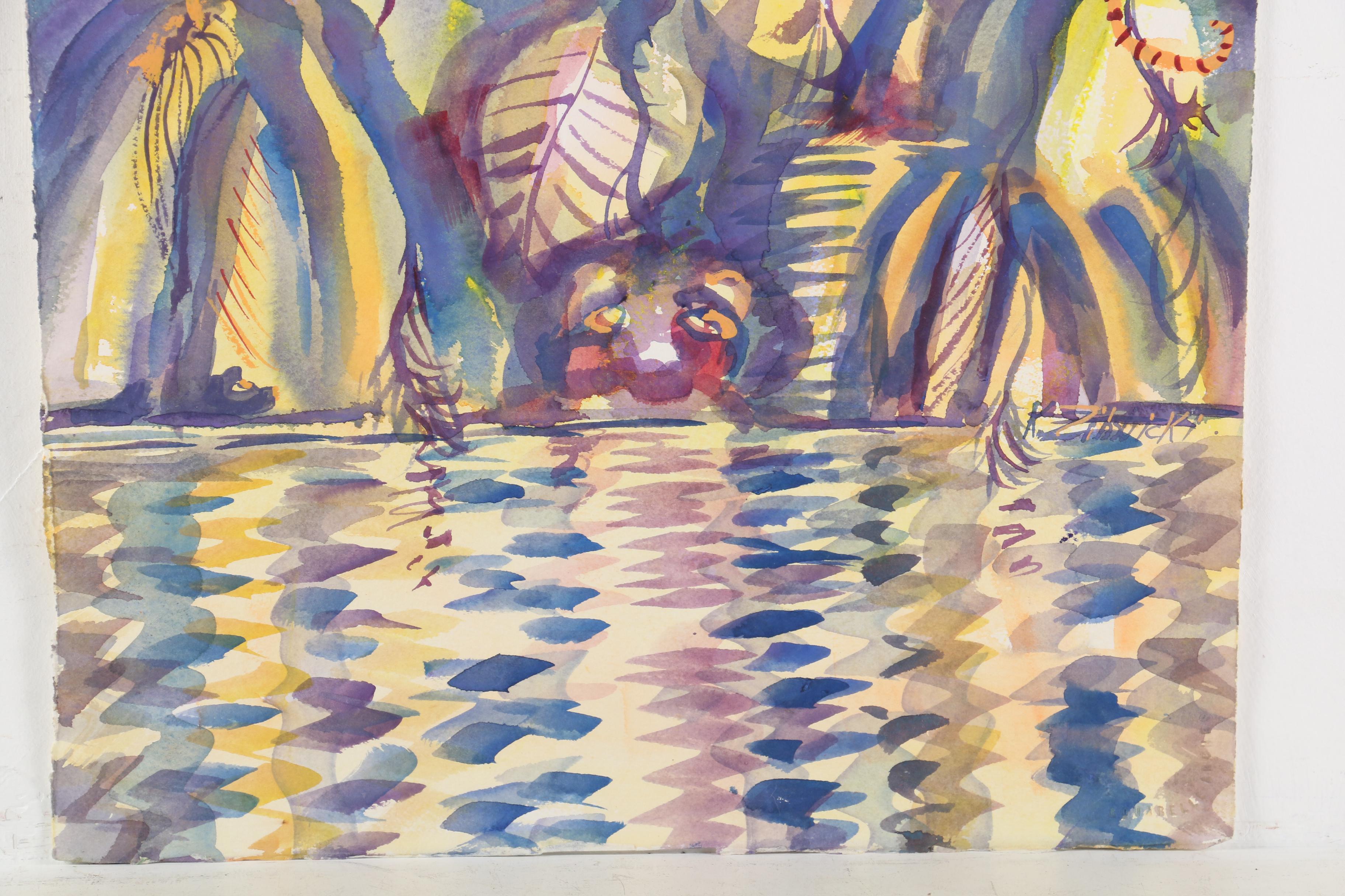 Kathleen Zimbicki Abstract Watercolor Painting