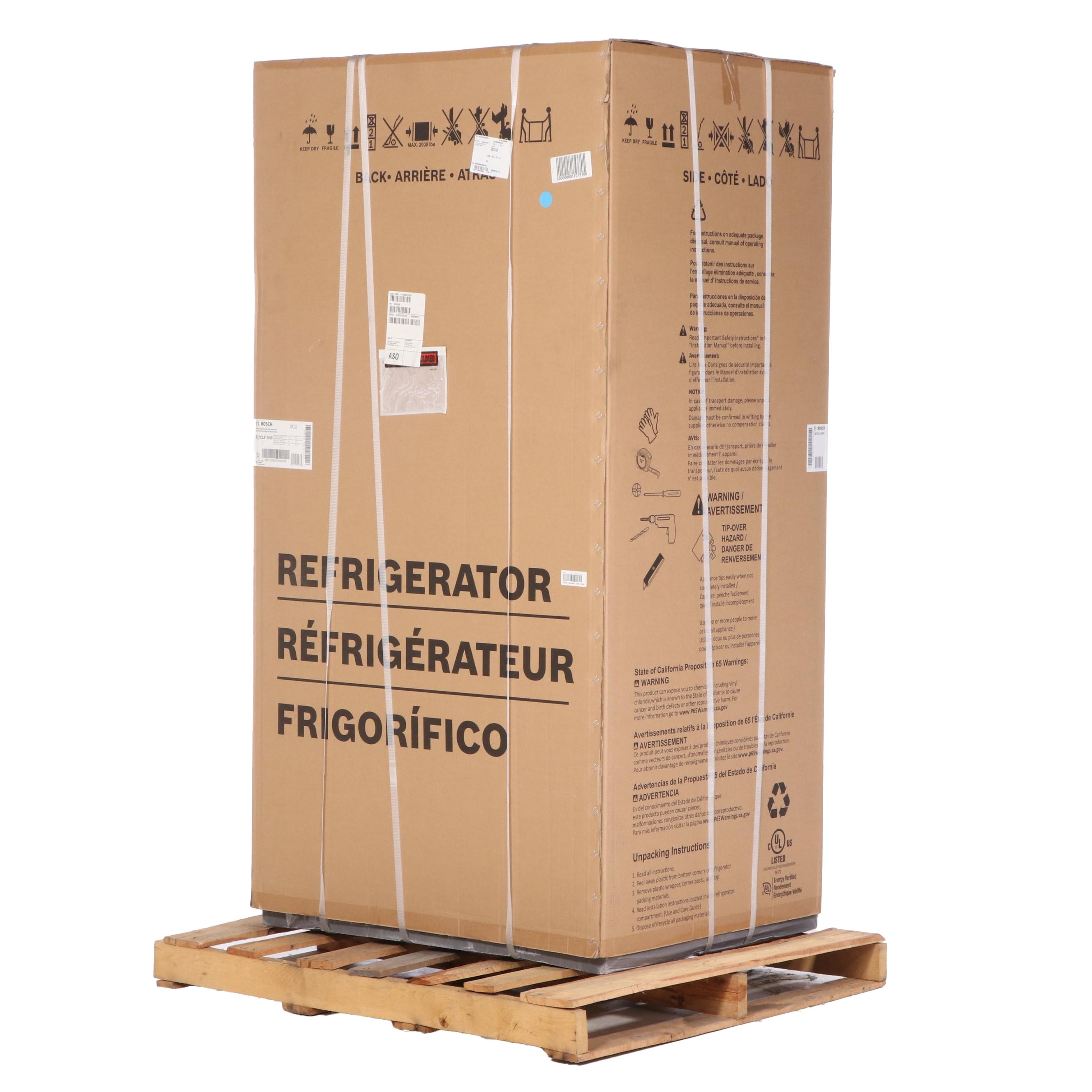 Bosch 800 Series 36" Stainless Steel Counter Depth French Door Refrigerator