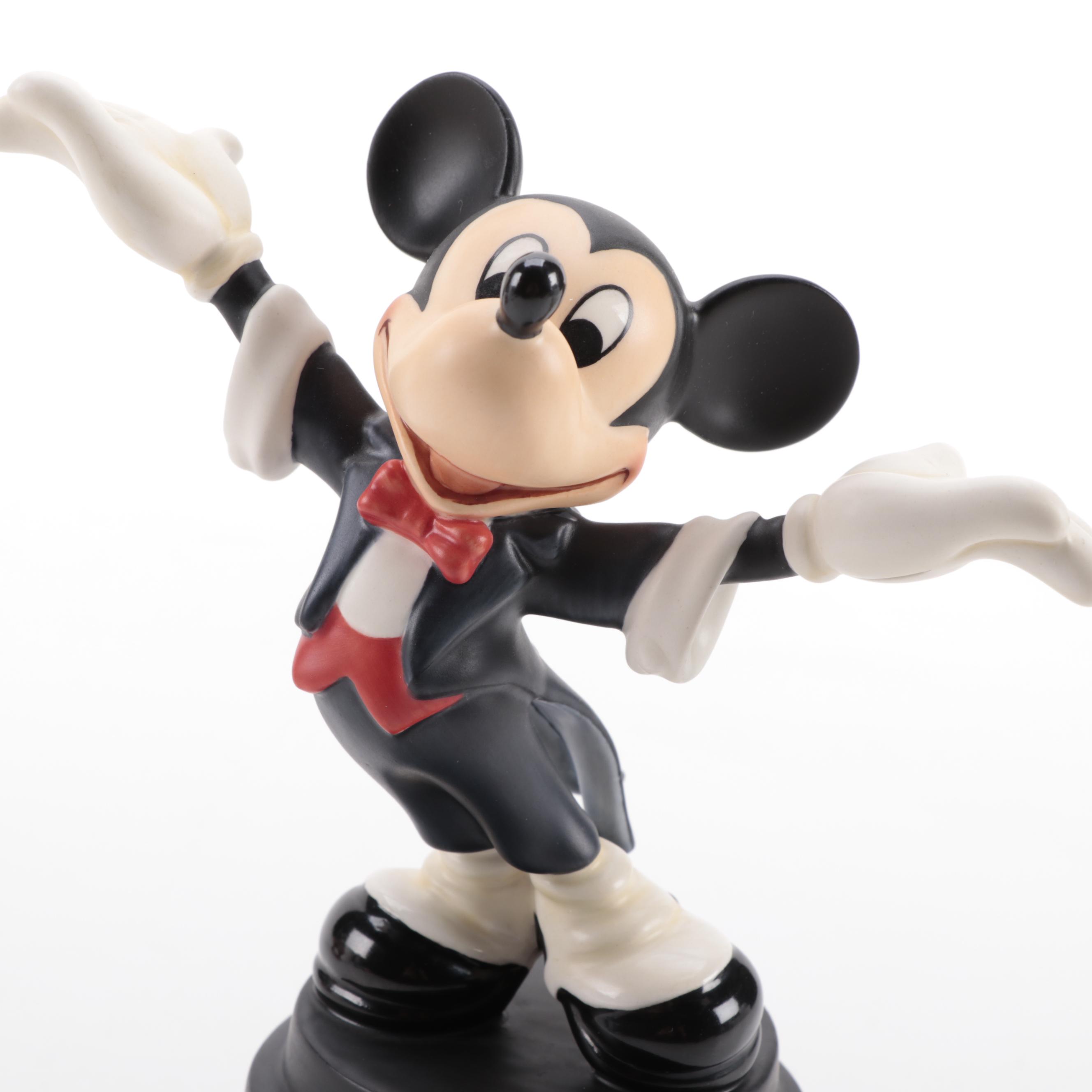 Disney "Symphony Hour" Donald Duck and Mickey Mouse Porcelain Figurines