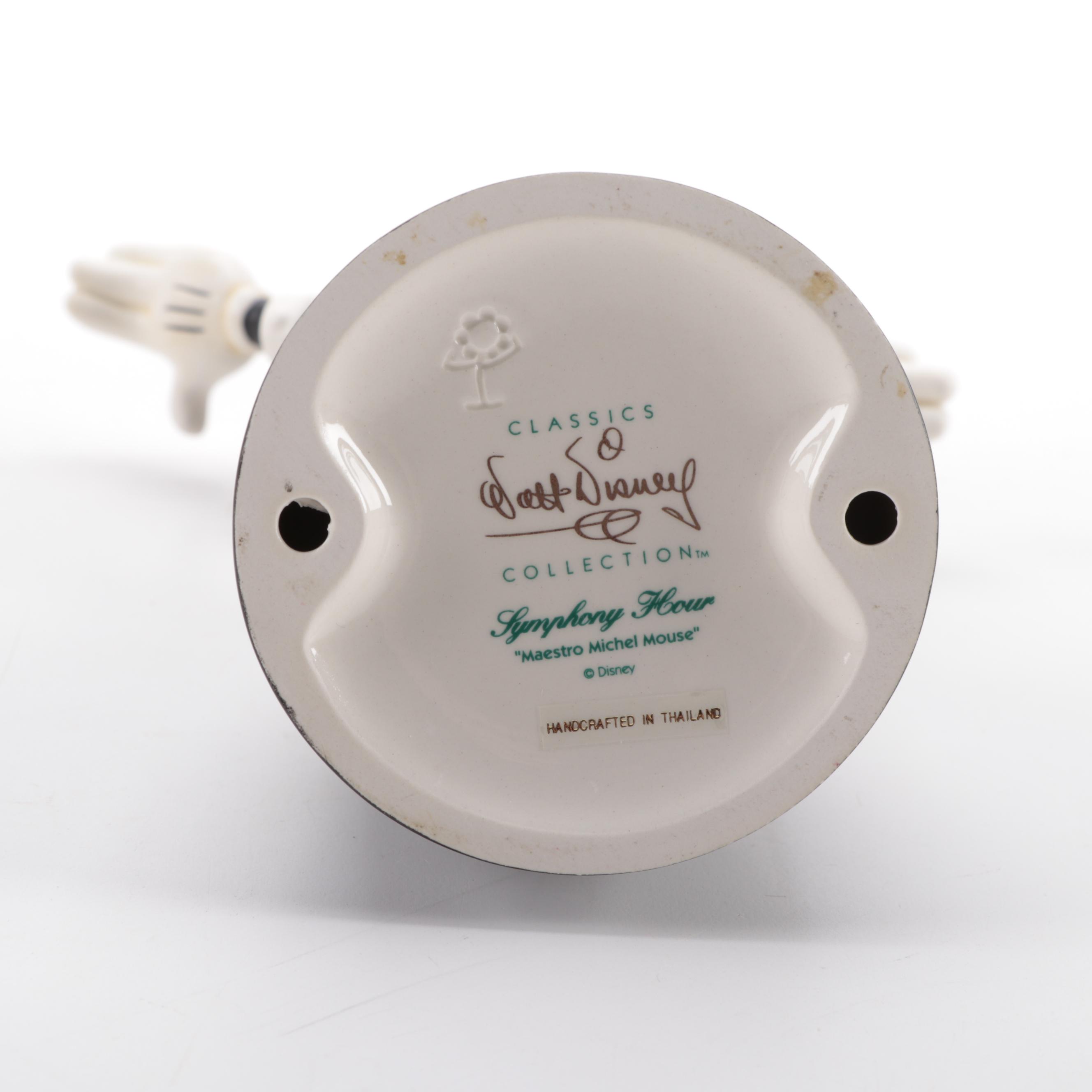 Disney "Symphony Hour" Donald Duck and Mickey Mouse Porcelain Figurines