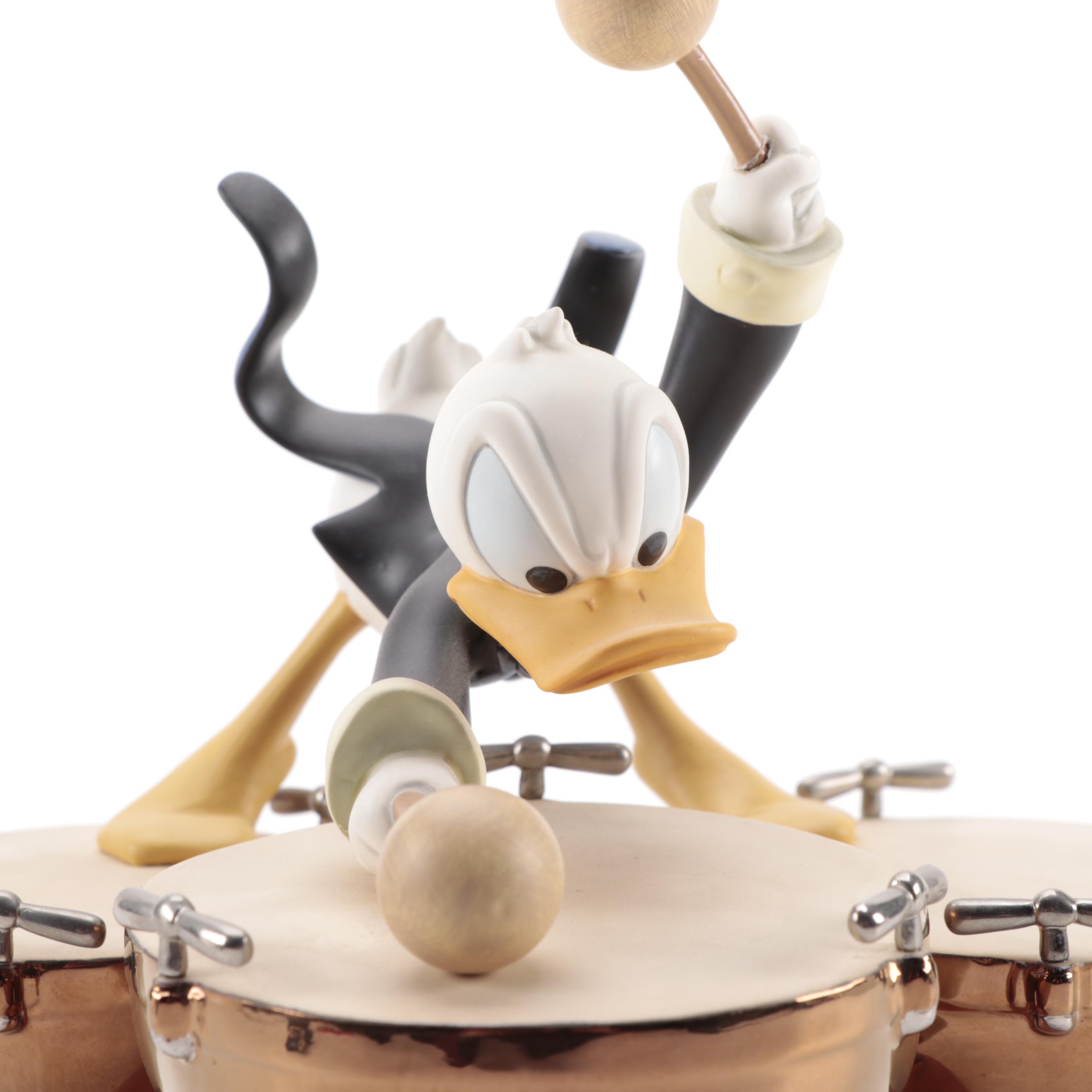 Disney "Symphony Hour" Donald Duck and Mickey Mouse Porcelain Figurines