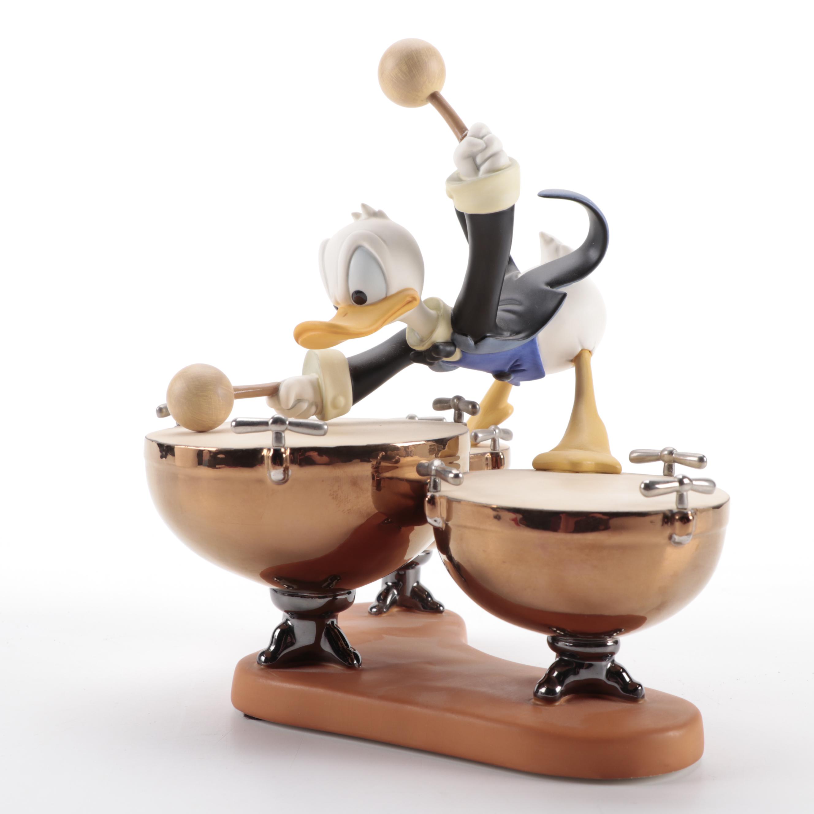 Disney "Symphony Hour" Donald Duck and Mickey Mouse Porcelain Figurines