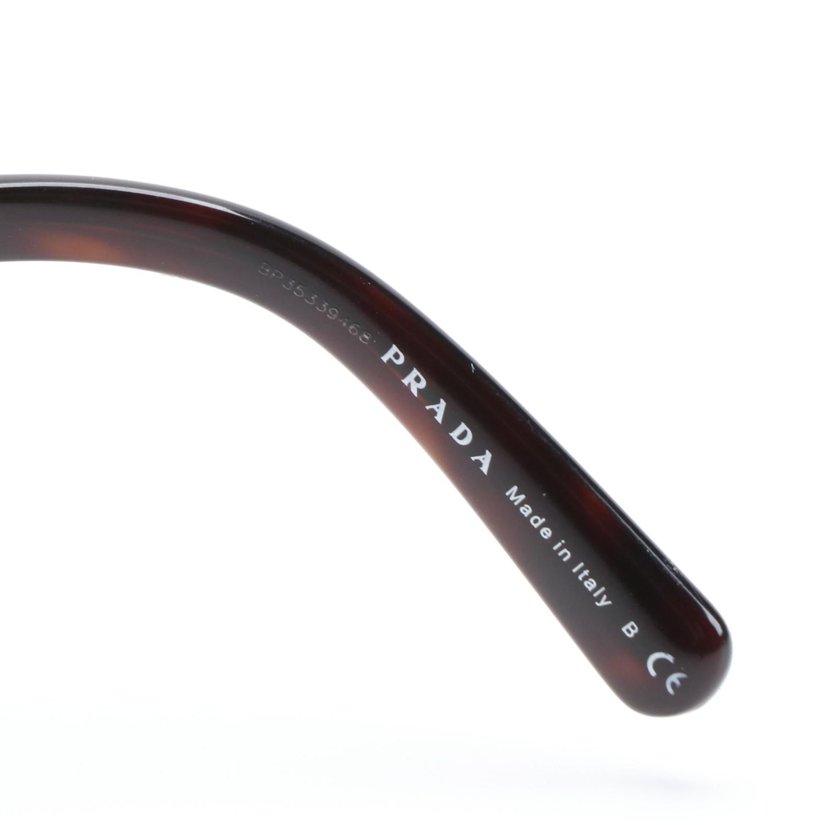 Prada Baroque PR27N Round Faux Tortoise Shell Sunglasses with Box
