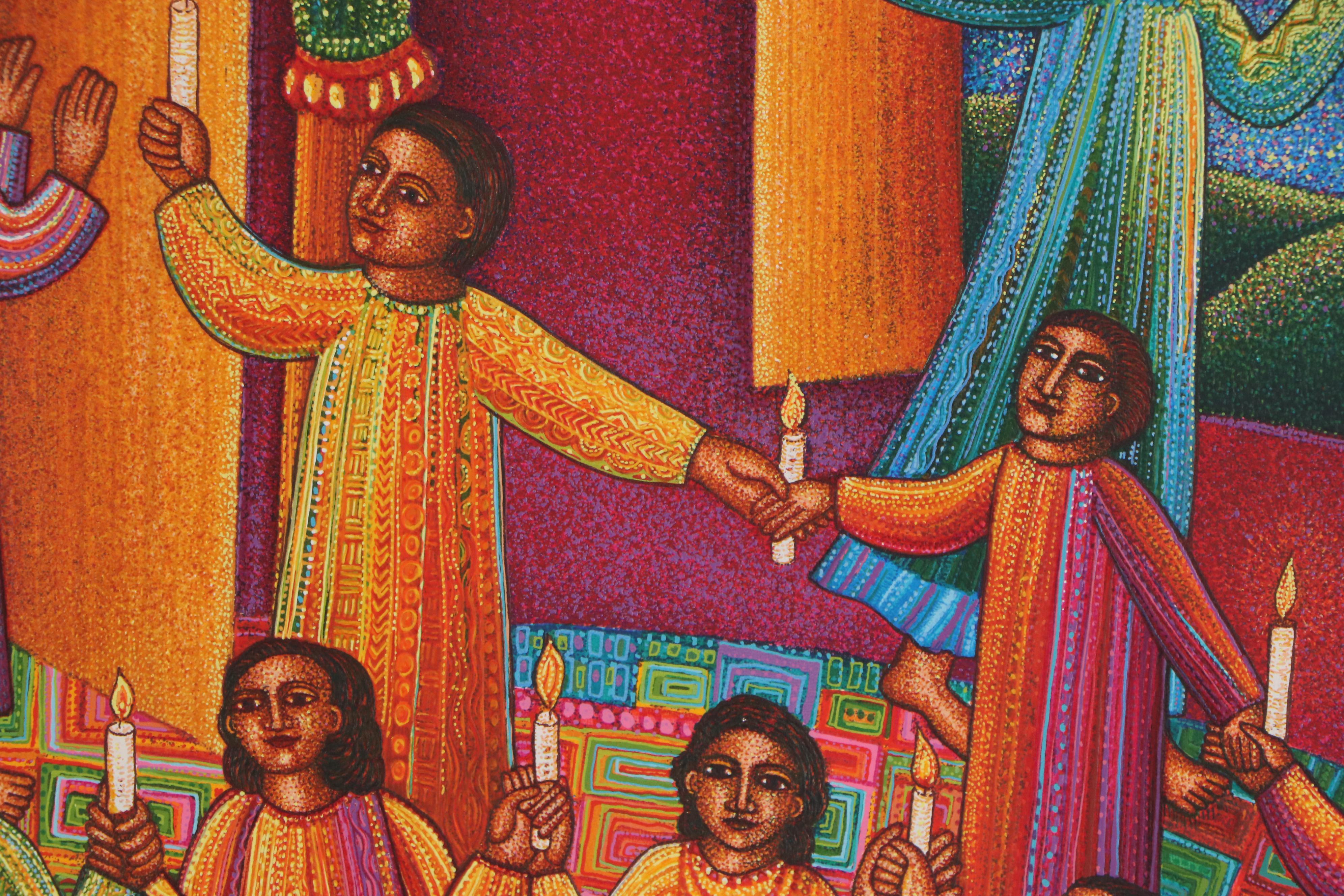 John August Swanson Serigraph "Celebration," 1997