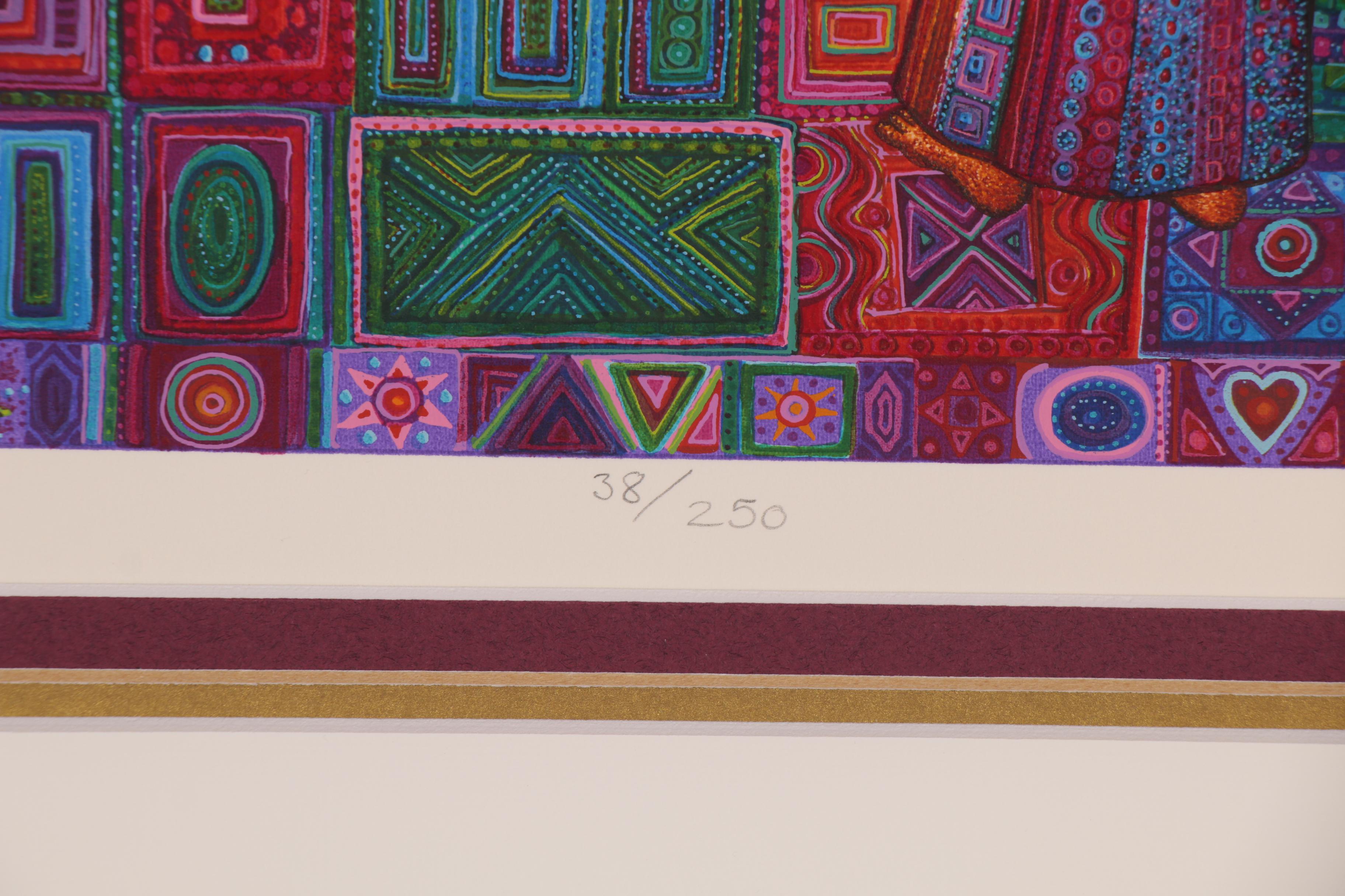John August Swanson Serigraph "Celebration," 1997