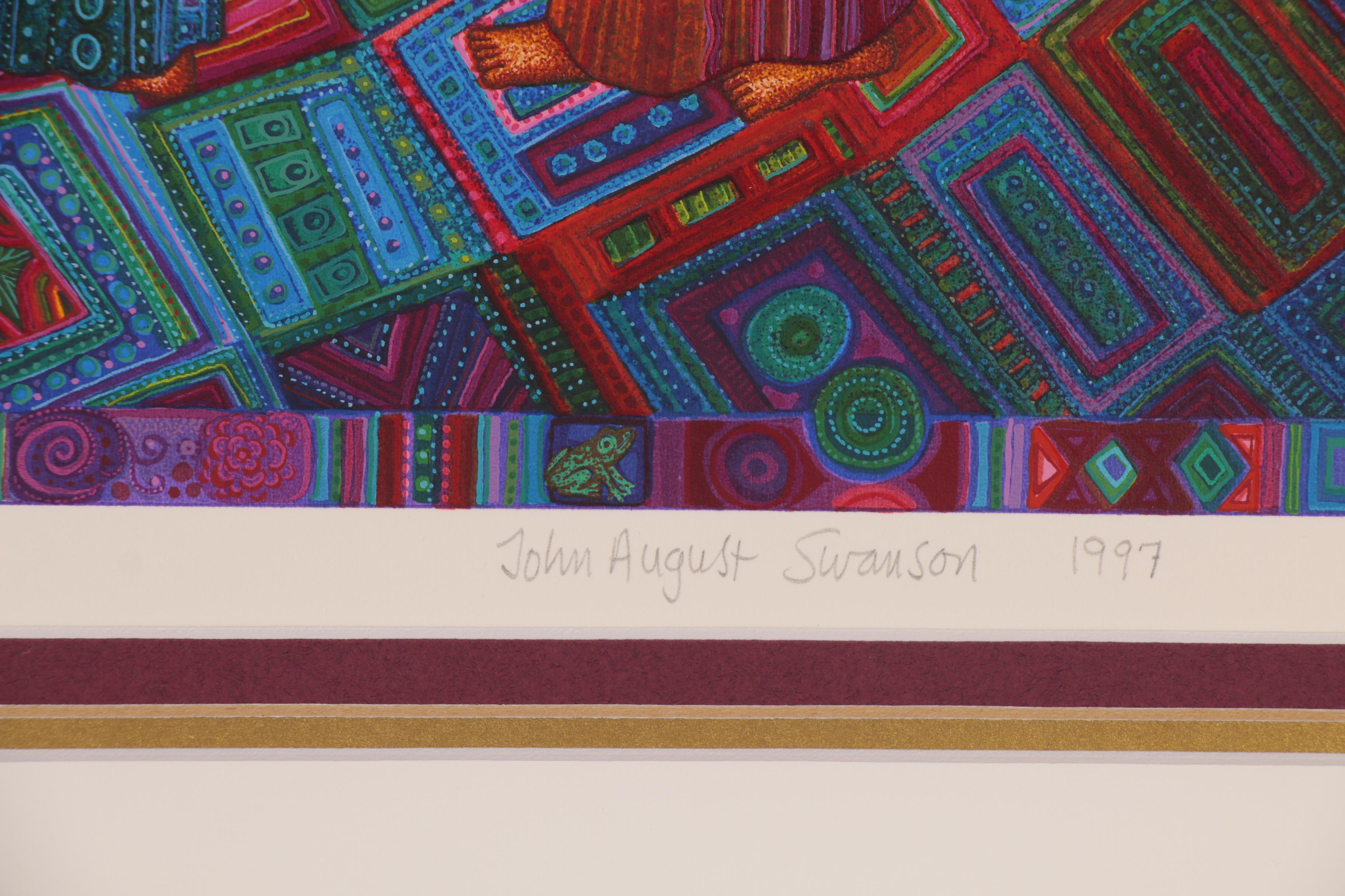 John August Swanson Serigraph "Celebration," 1997