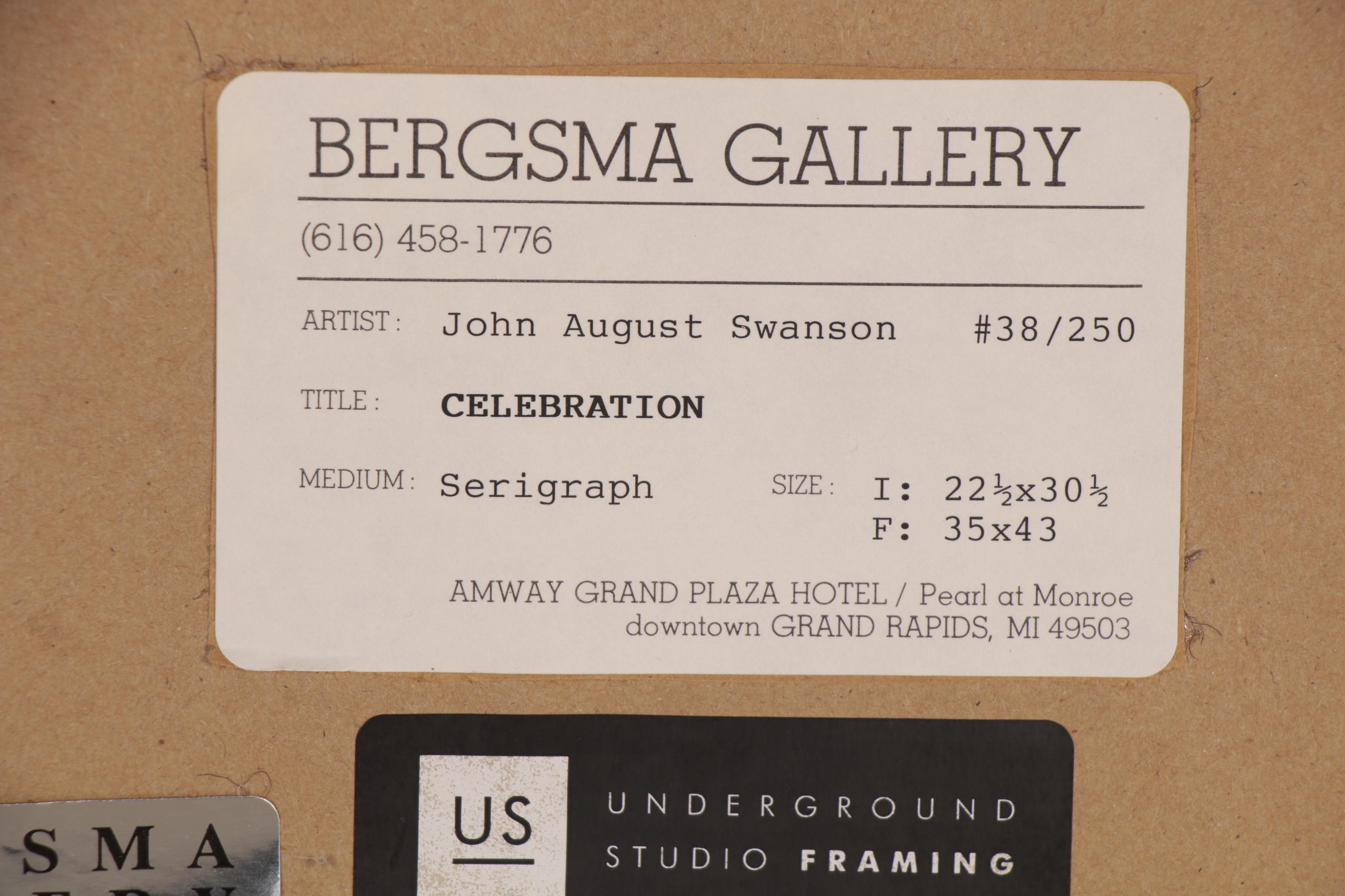 John August Swanson Serigraph "Celebration," 1997