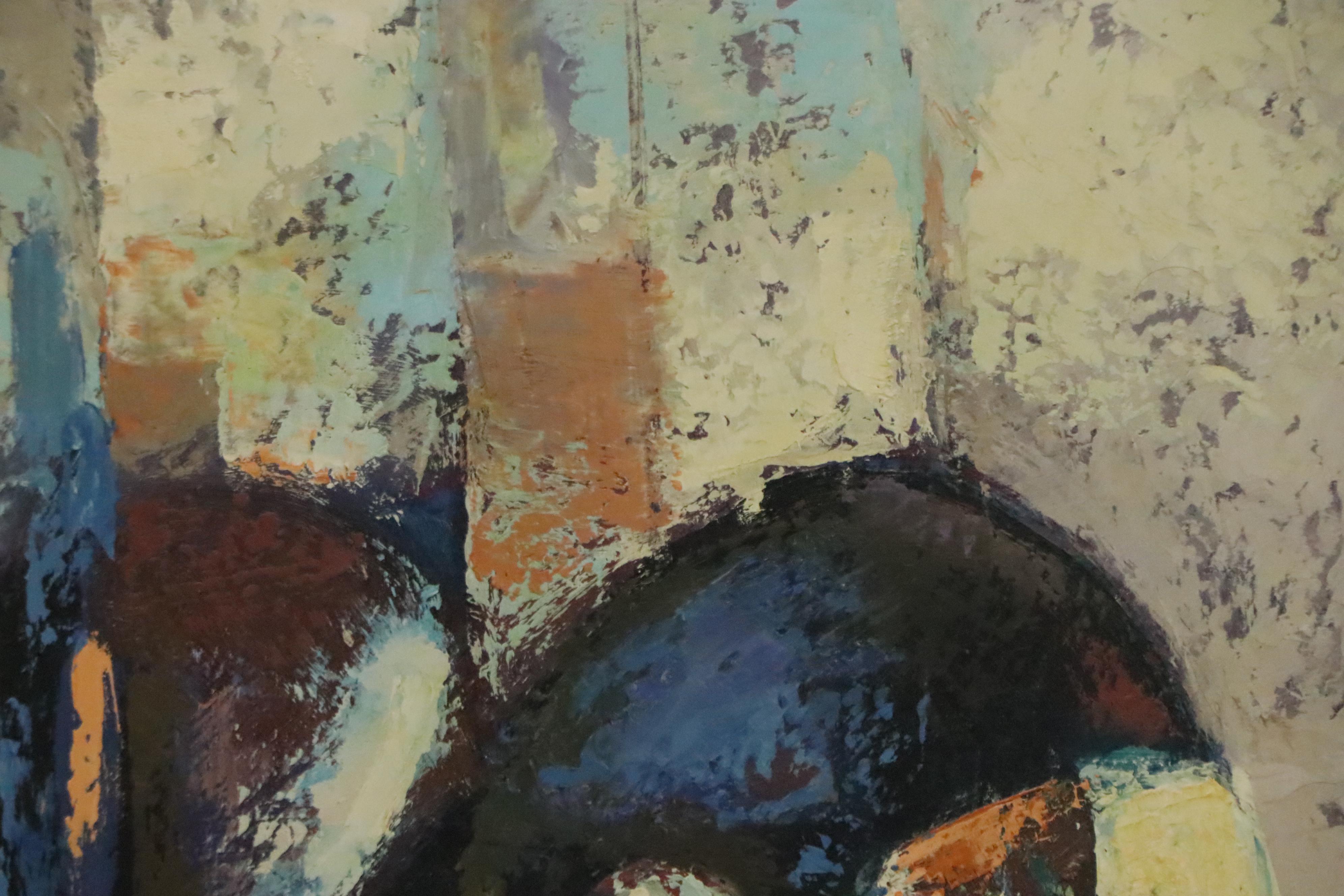 Joseph Jankowski Oil Painting "City of Towers," 1970