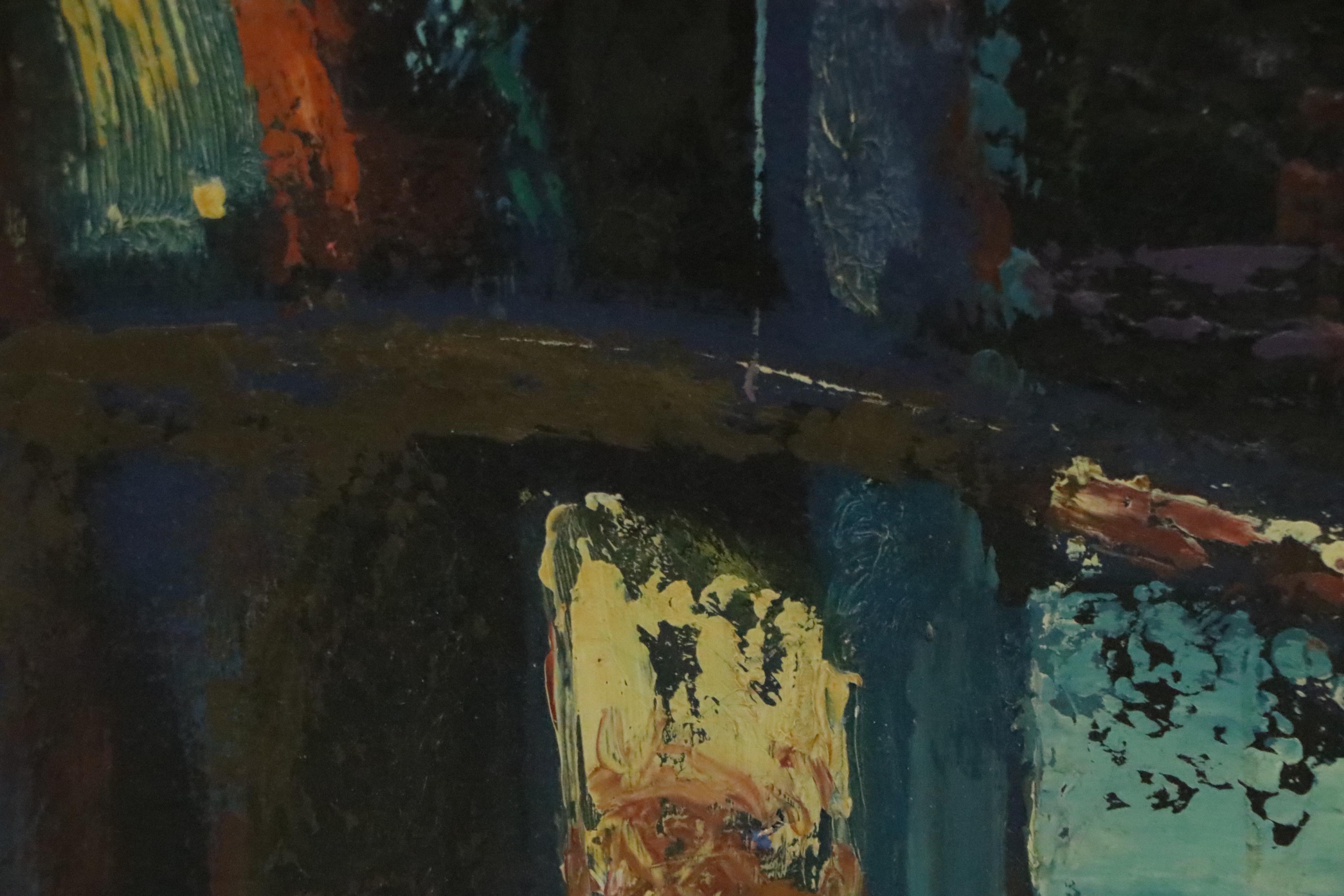 Joseph Jankowski Oil Painting "City of Towers," 1970