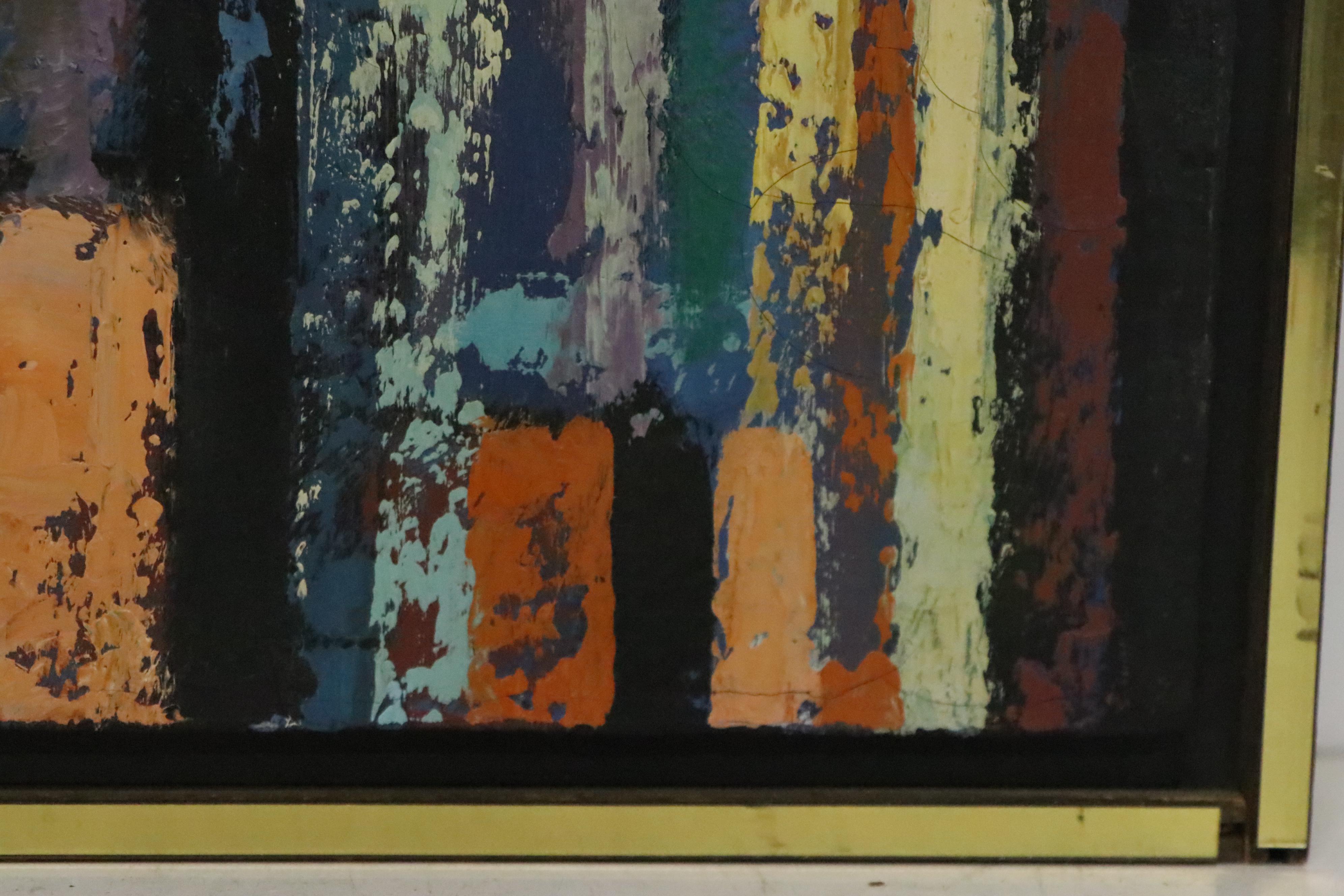 Joseph Jankowski Oil Painting "City of Towers," 1970