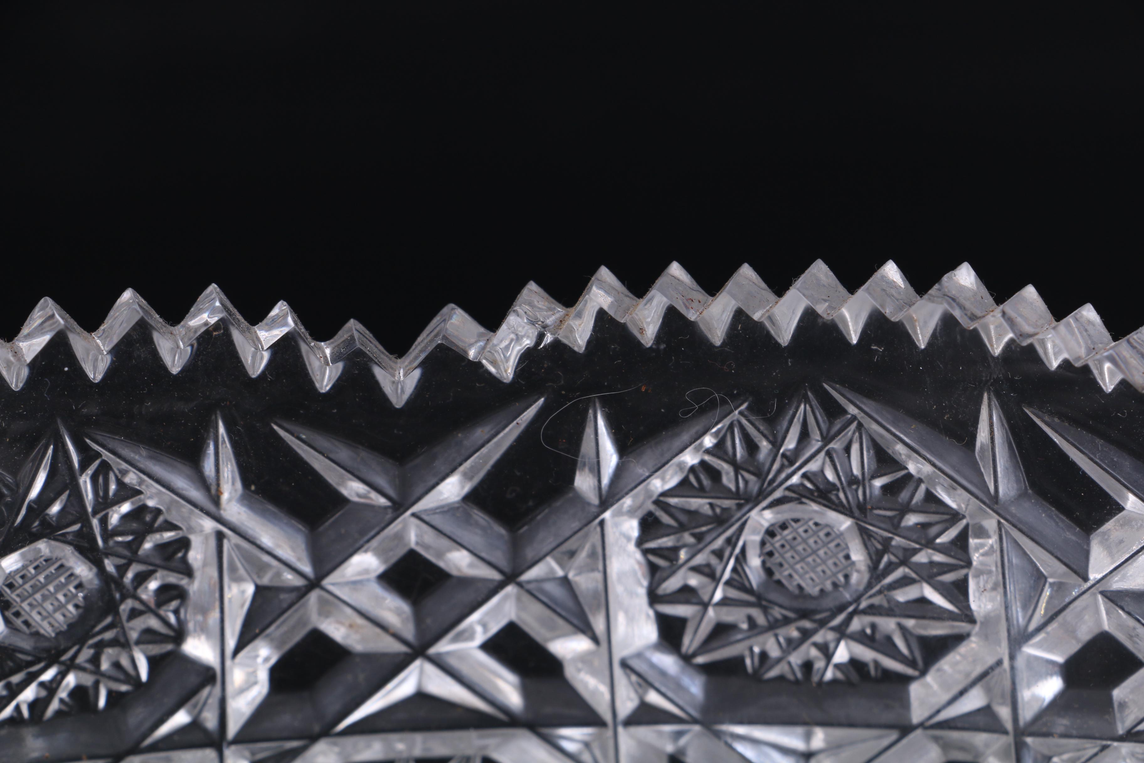 Cut Crystal Vase and Bowl