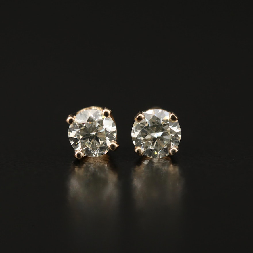 14K 0.54 CTW Diamond Stud Earrings
