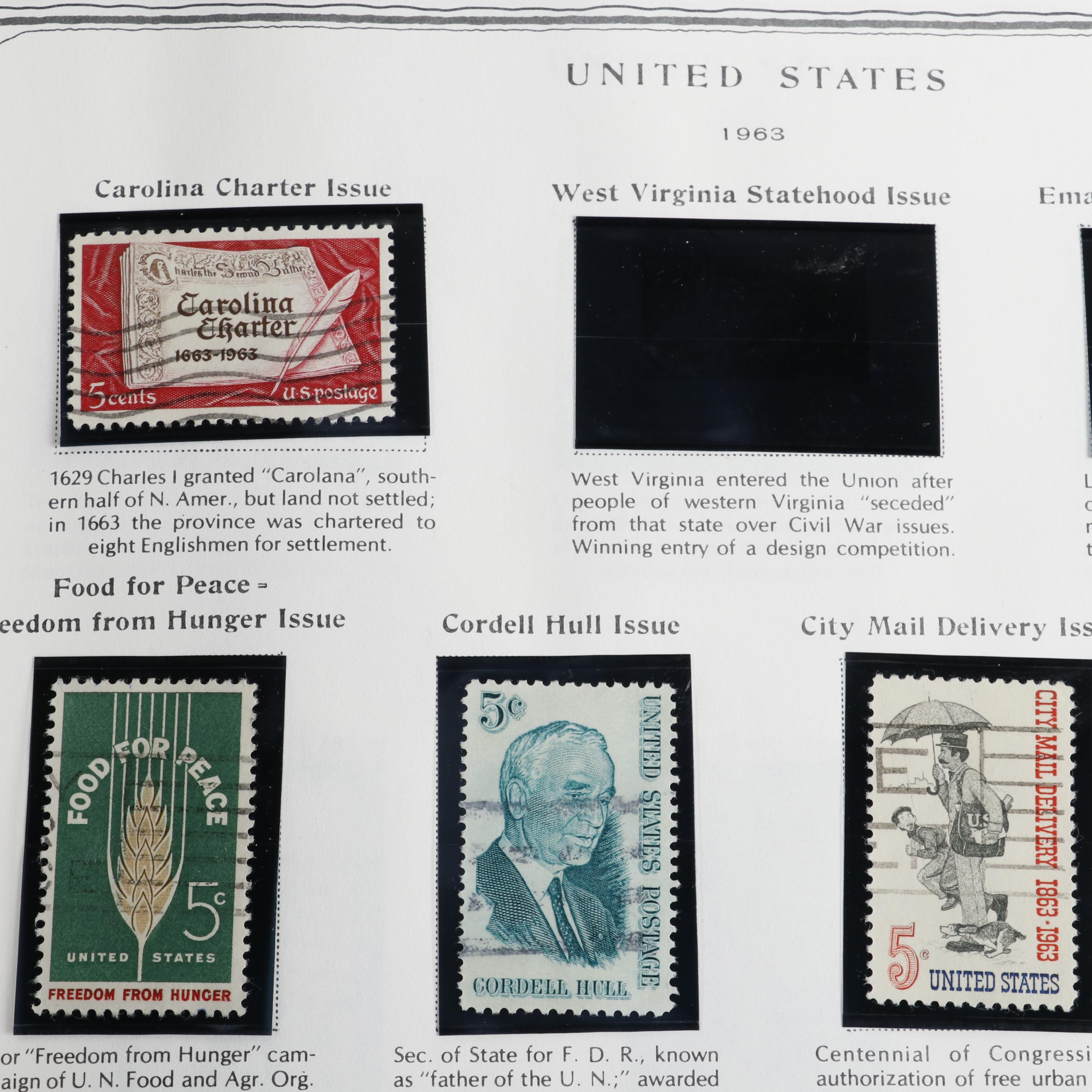 Scott Minuteman U.S. Postage Stamp Album, Mid to Late 20th Century