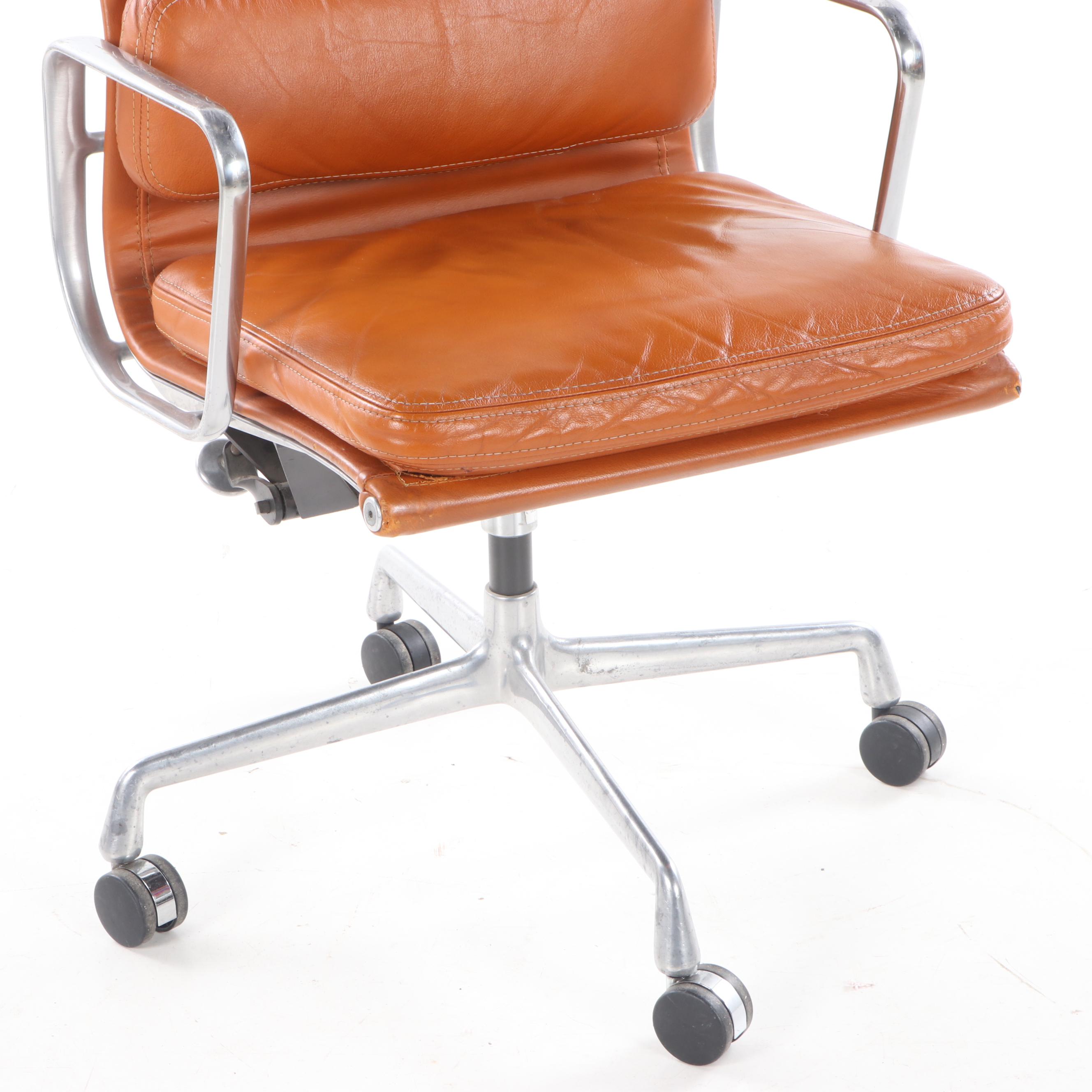 Eames for Herman Miller "Aluminum Group" Leather Desk Chair