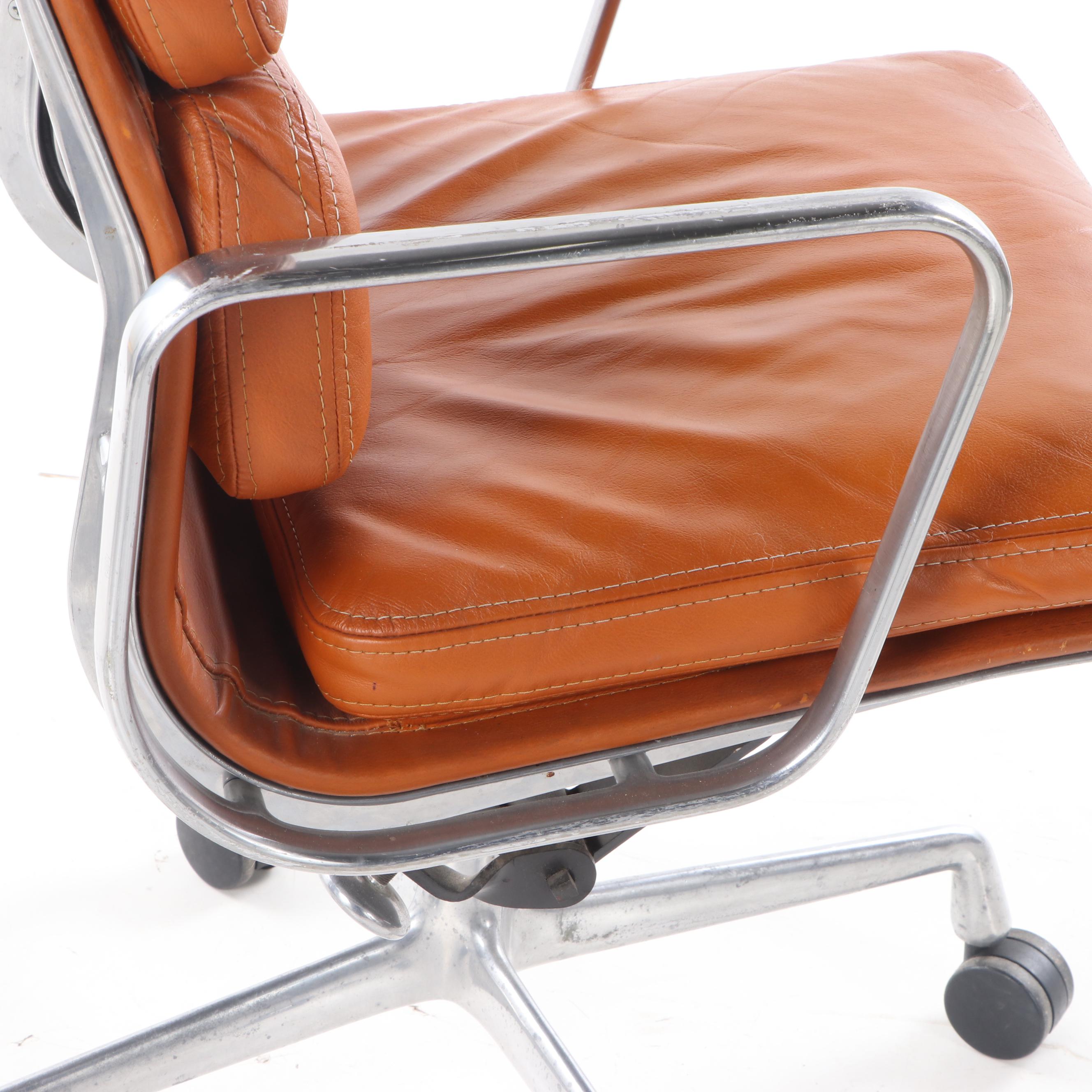 Eames for Herman Miller "Aluminum Group" Leather Desk Chair