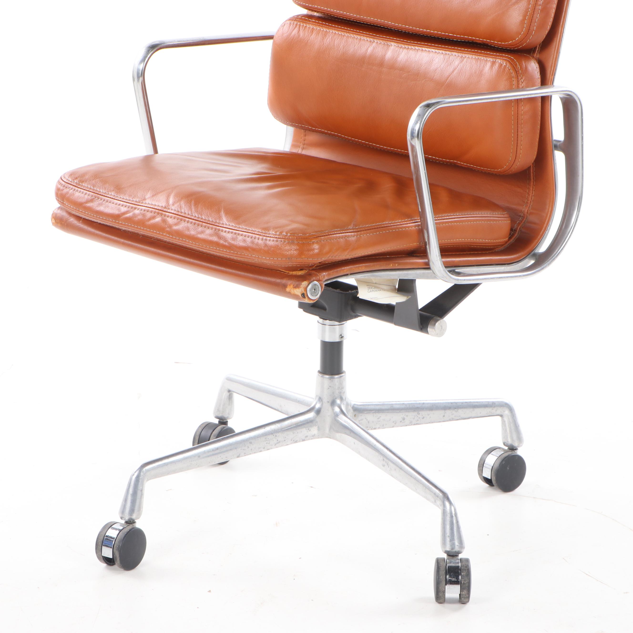 Eames for Herman Miller "Aluminum Group" Leather Desk Chair