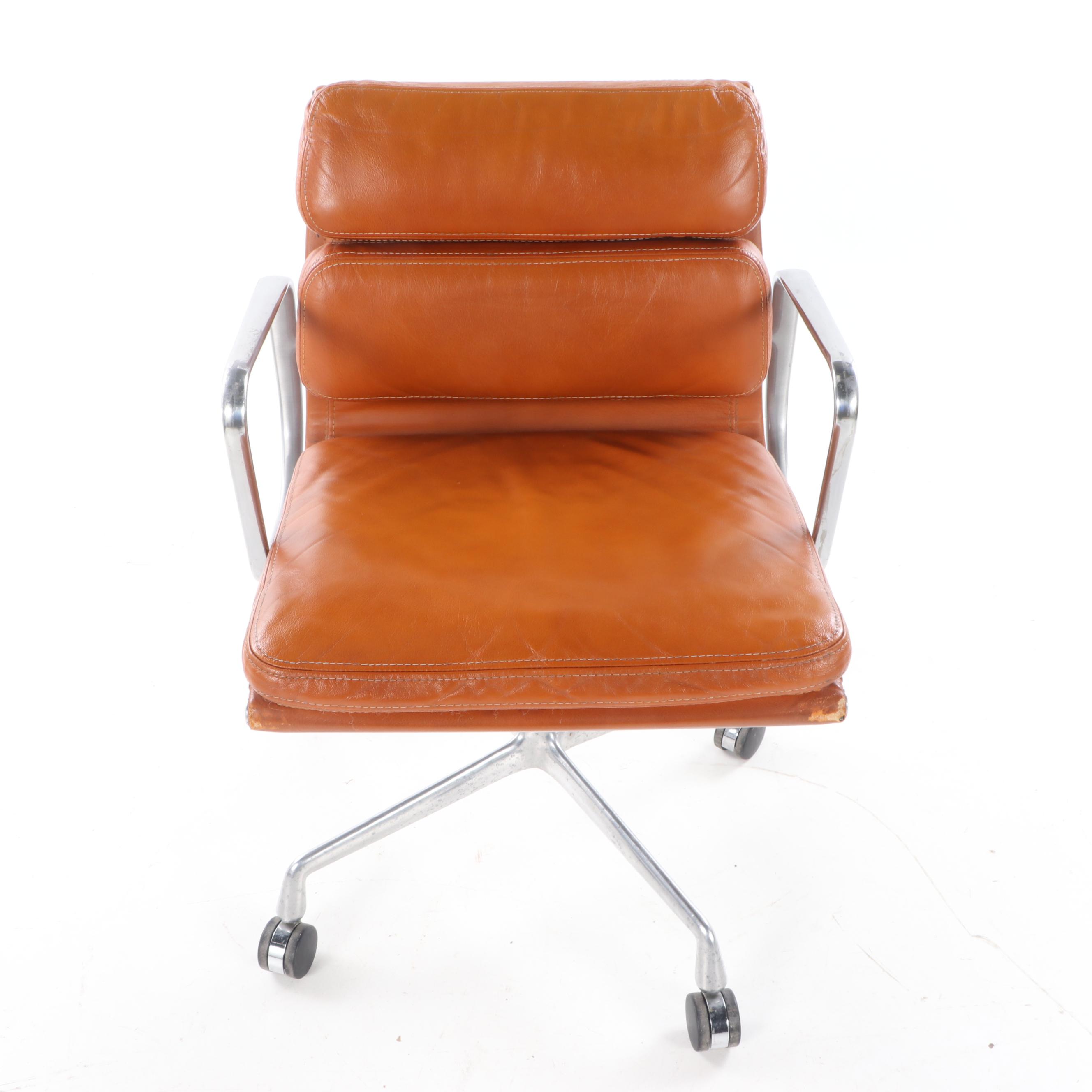 Eames for Herman Miller "Aluminum Group" Leather Desk Chair