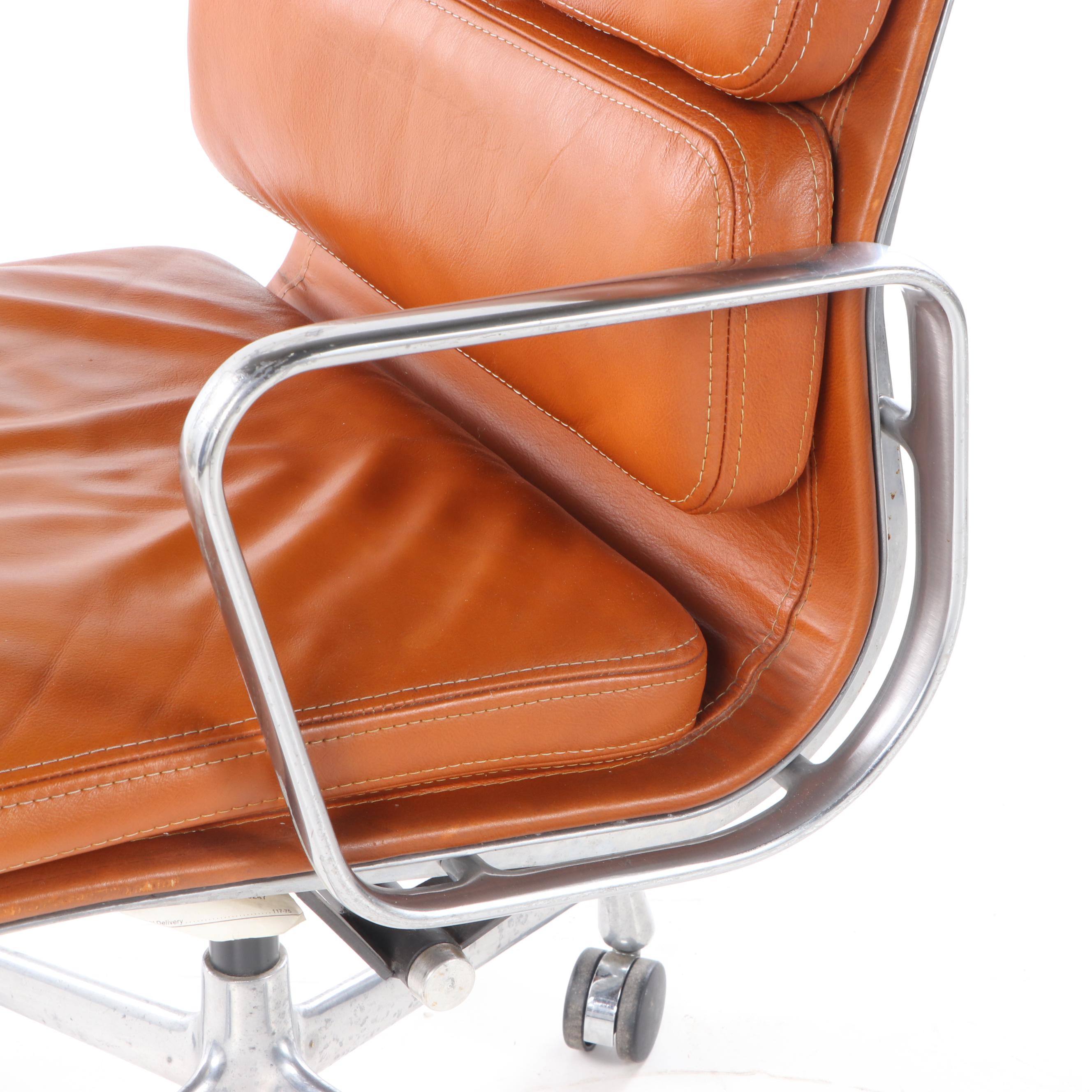 Eames for Herman Miller "Aluminum Group" Leather Desk Chair
