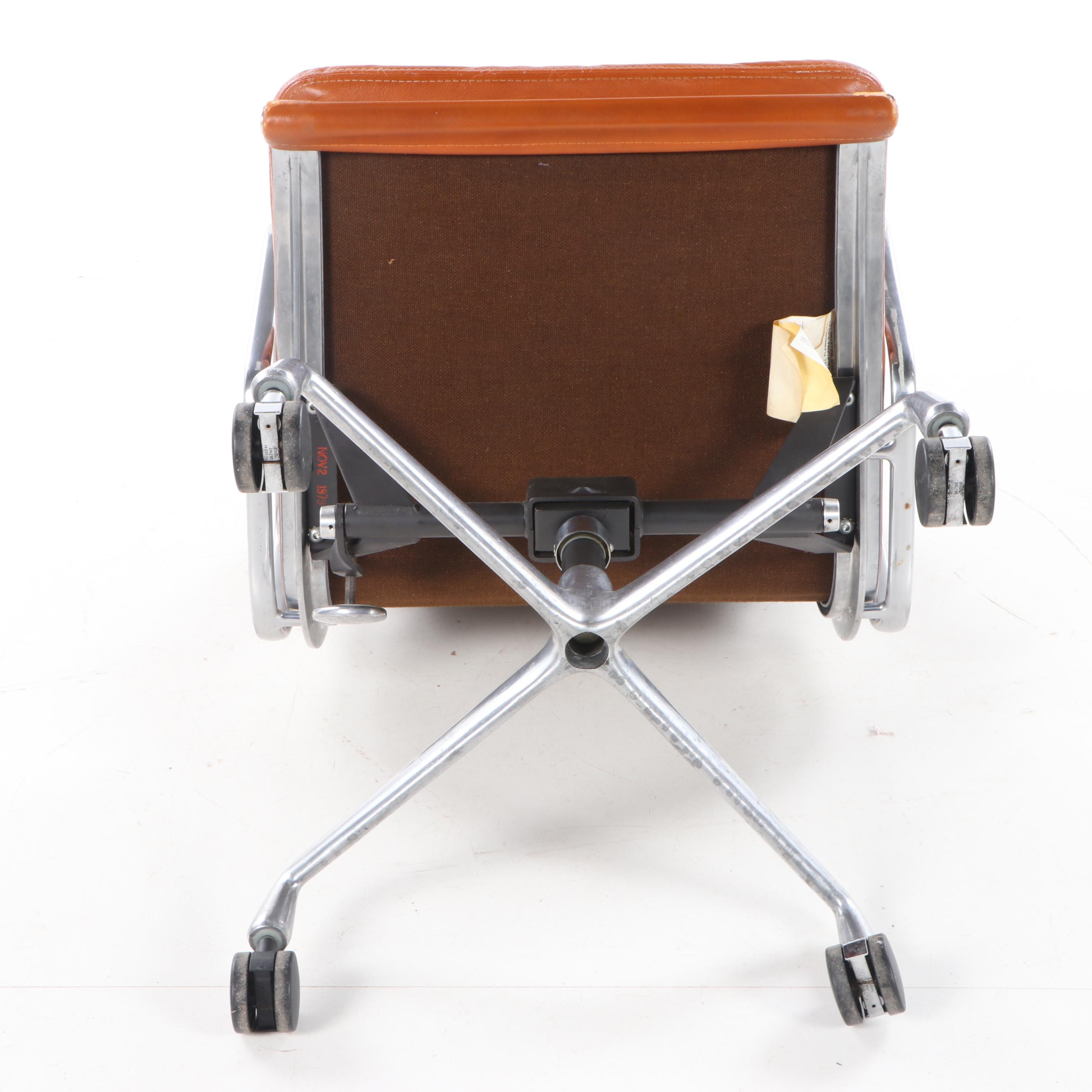 Eames for Herman Miller "Aluminum Group" Leather Desk Chair