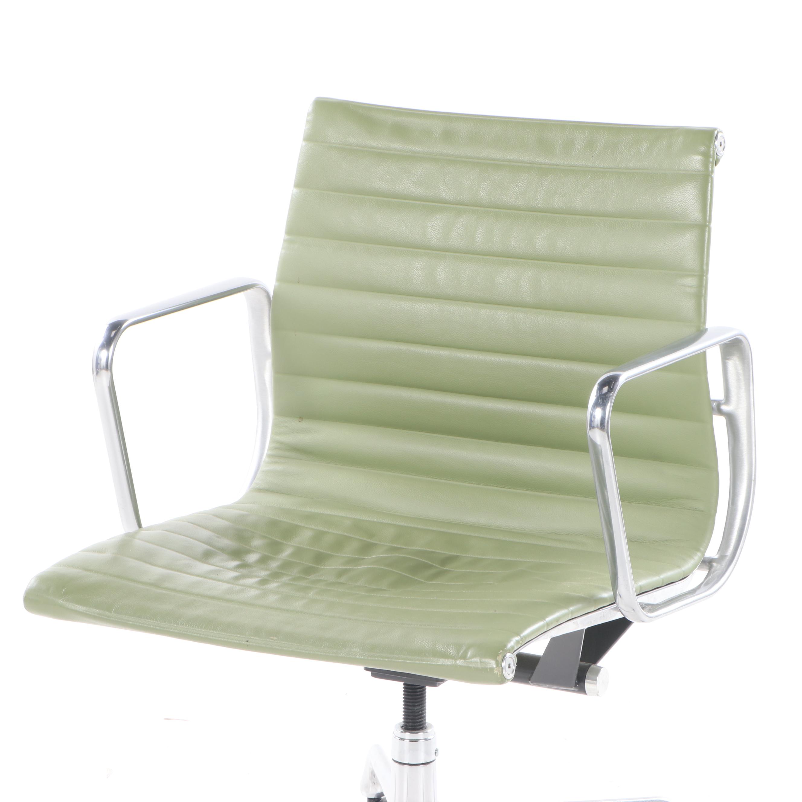 Charles Eames for Herman Miller "Aluminum Group" Leather Management Chair