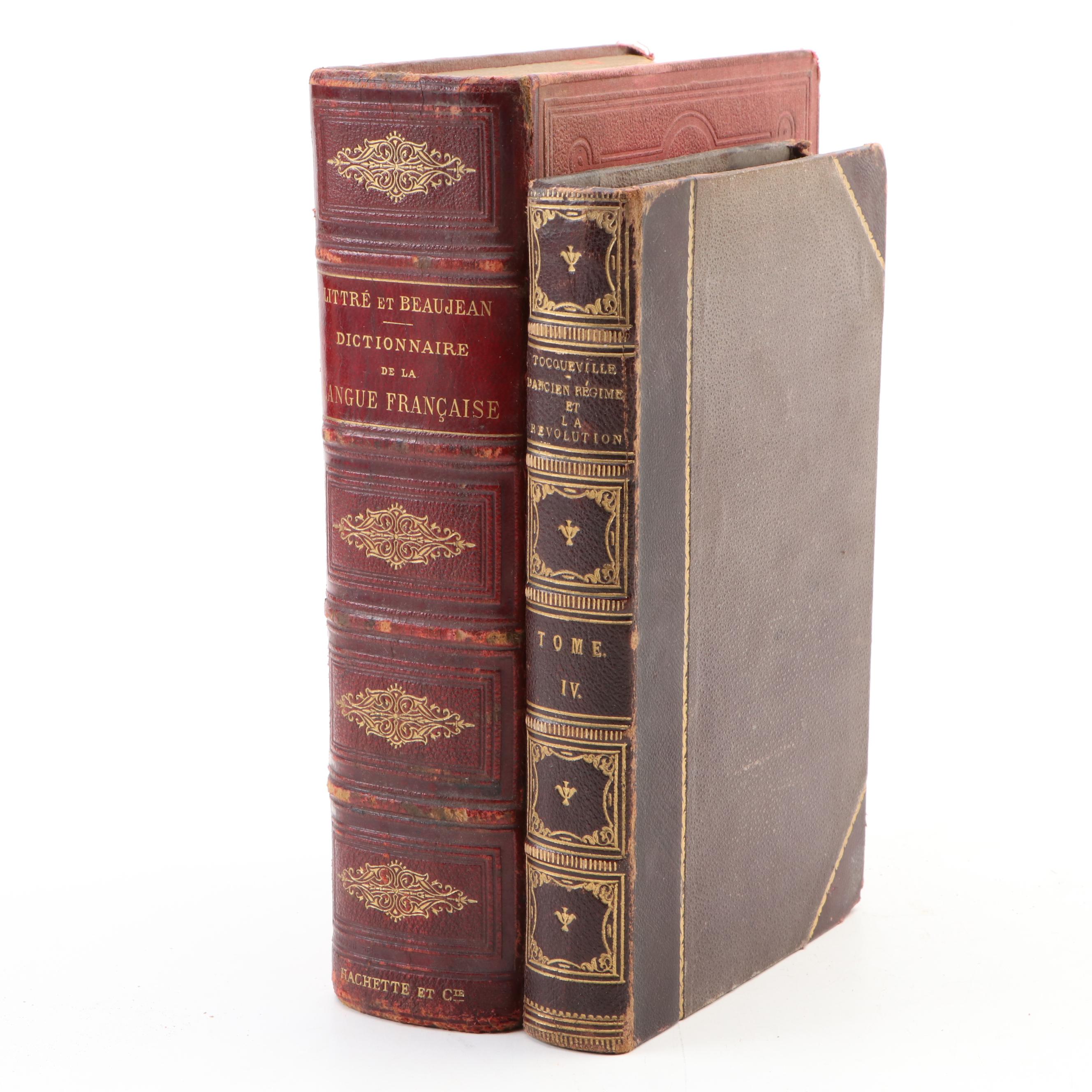 French Dictionary and French Ancien Régime Reference Books, Mid/Late 19th C.