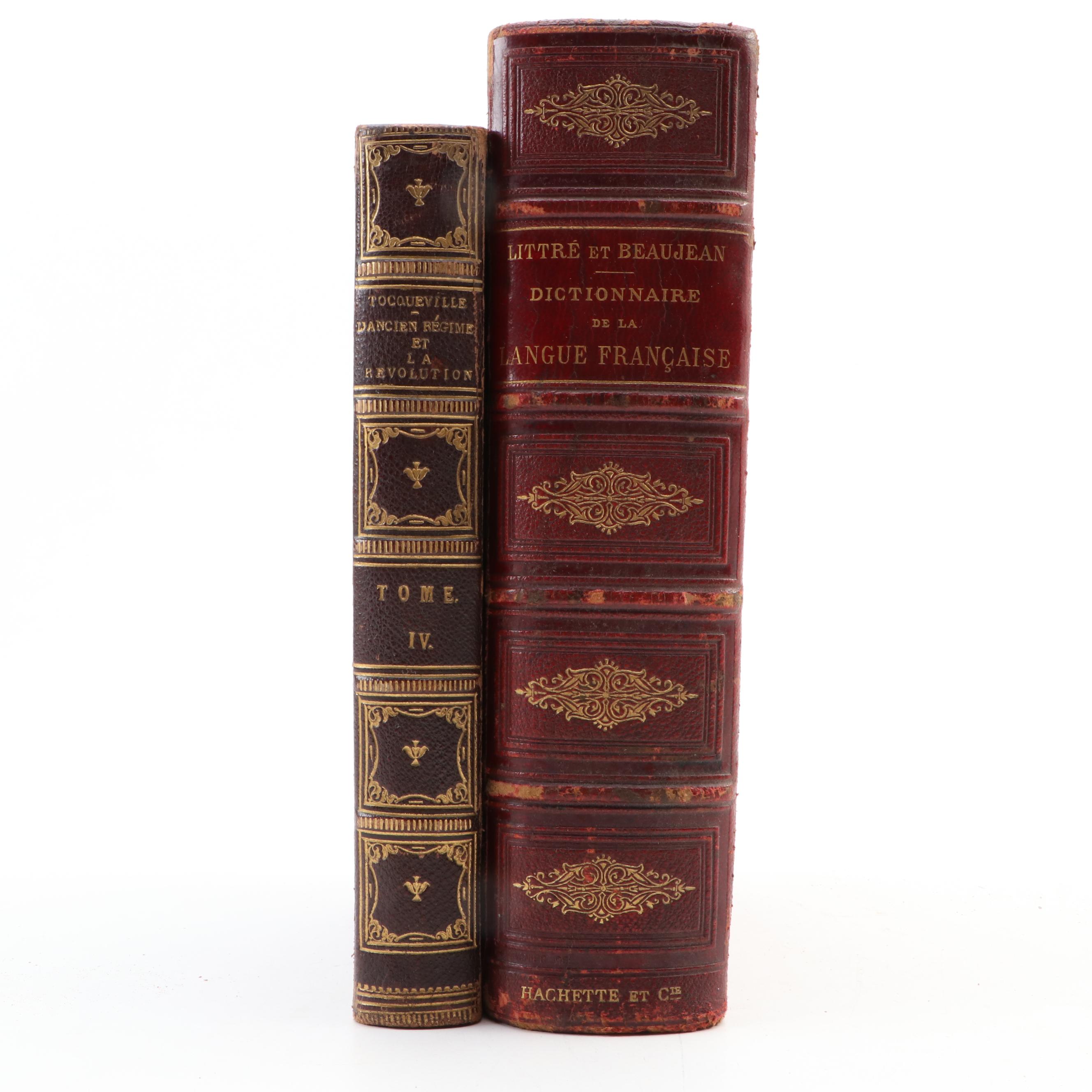 French Dictionary and French Ancien Régime Reference Books, Mid/Late 19th C.