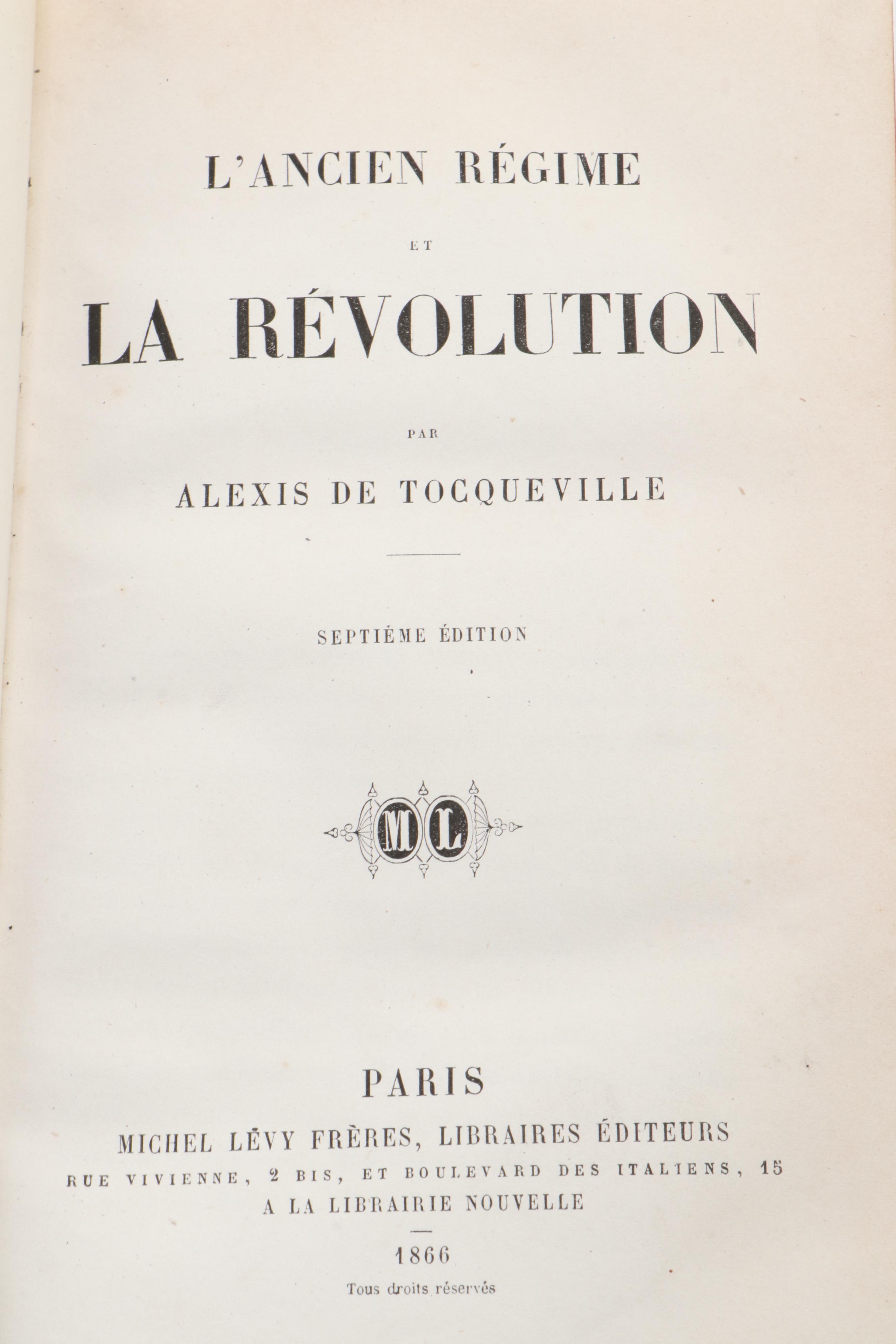 French Dictionary and French Ancien Régime Reference Books, Mid/Late 19th C.