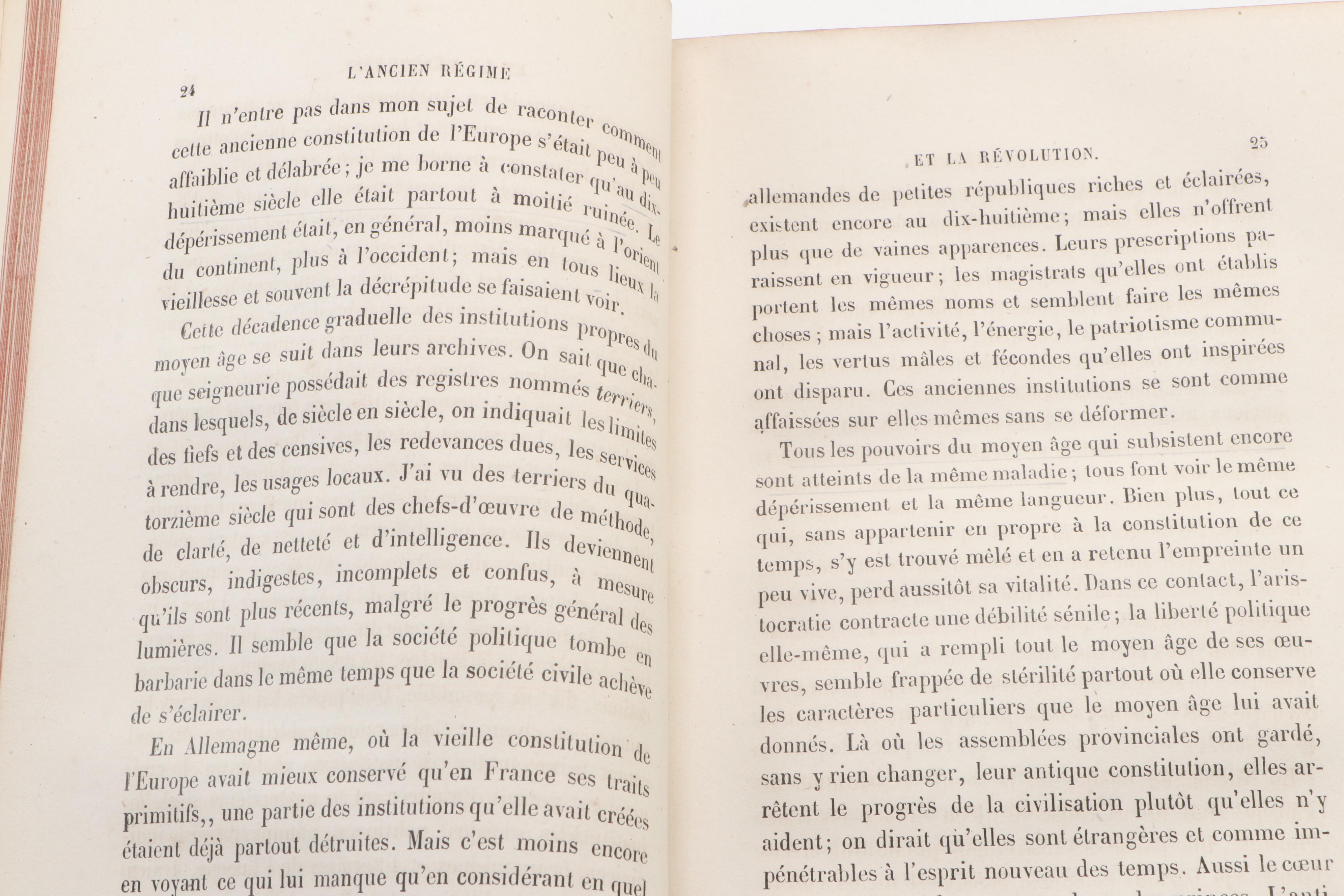French Dictionary and French Ancien Régime Reference Books, Mid/Late 19th C.
