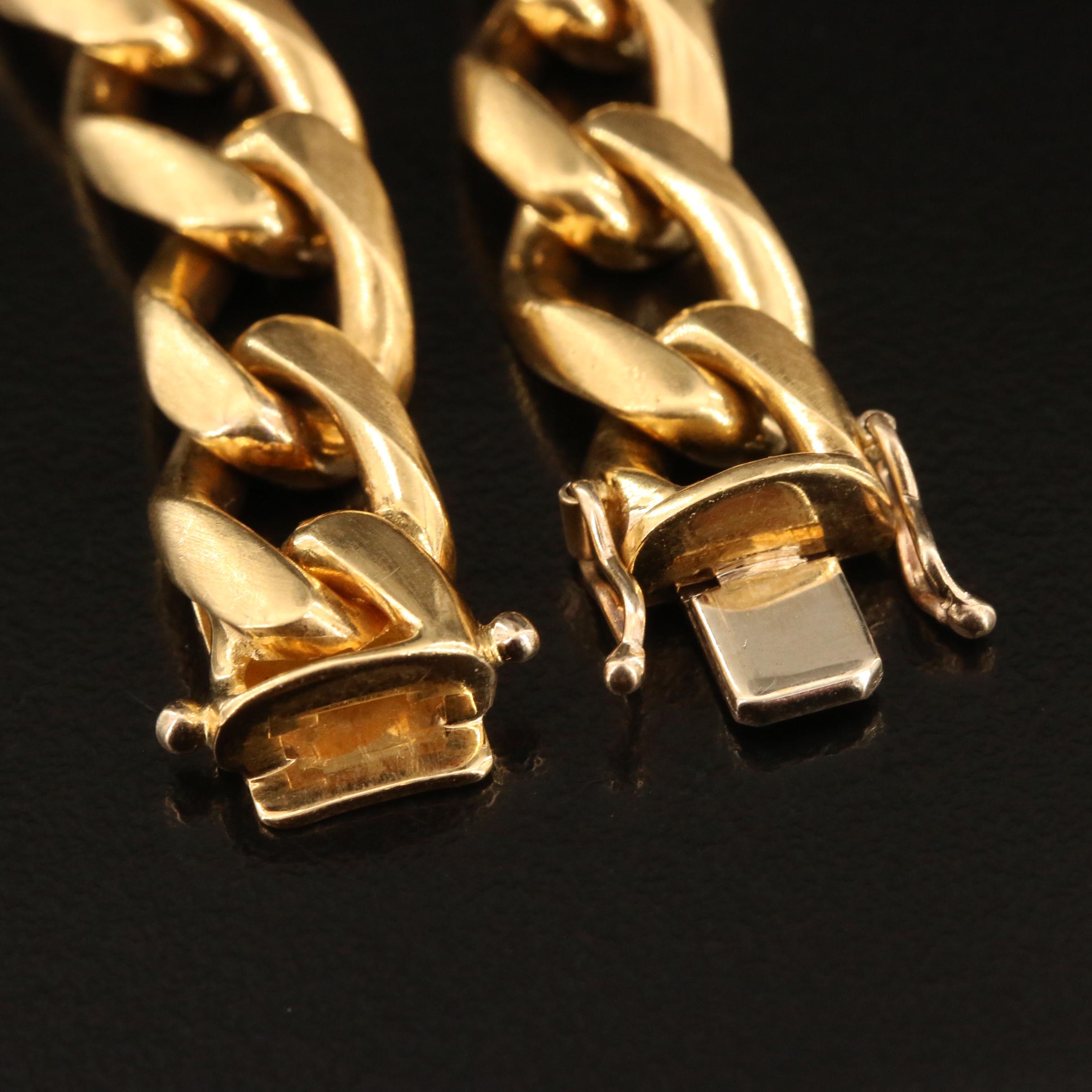 18K Curb Link Bracelet