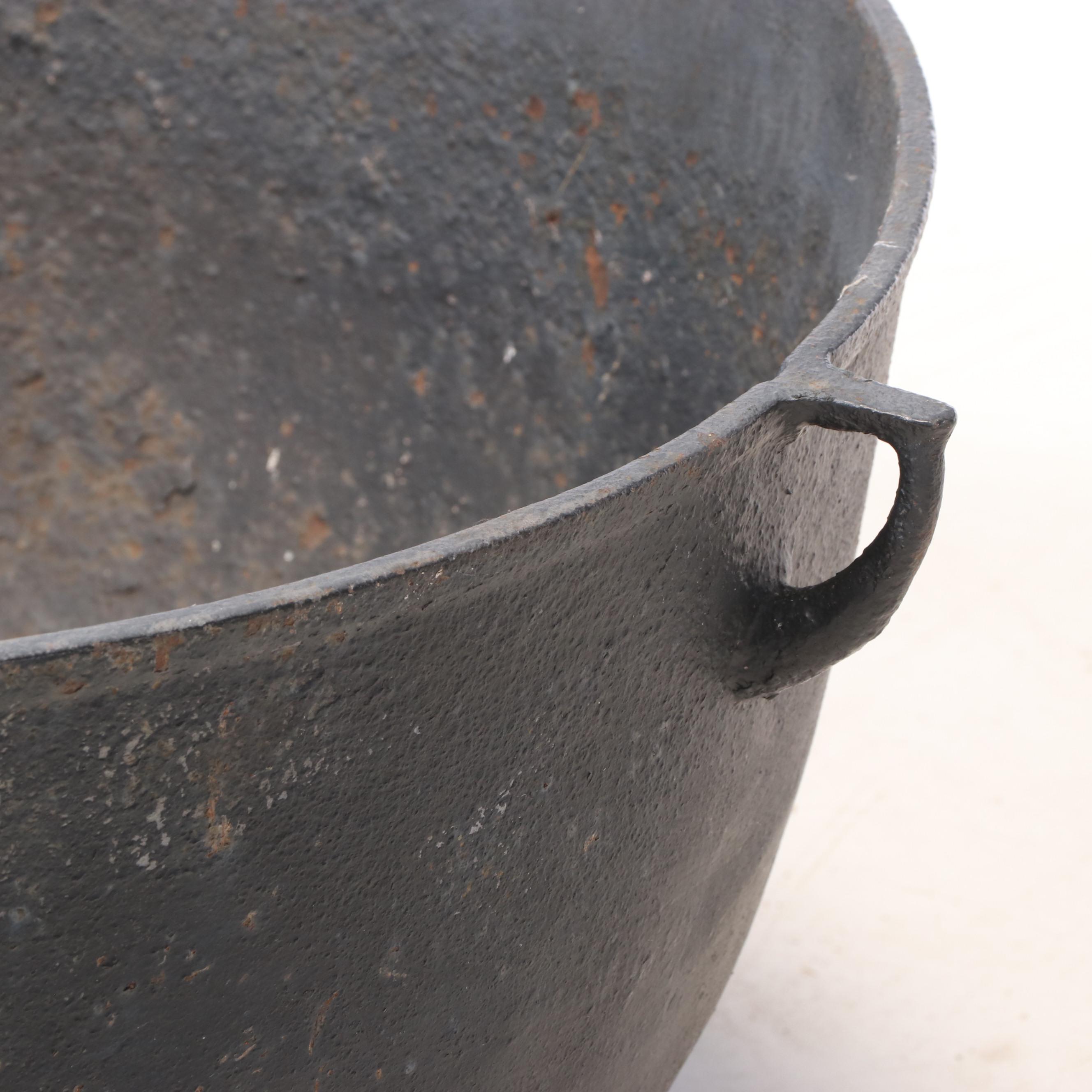 Cast Iron Footed Cauldron Planter