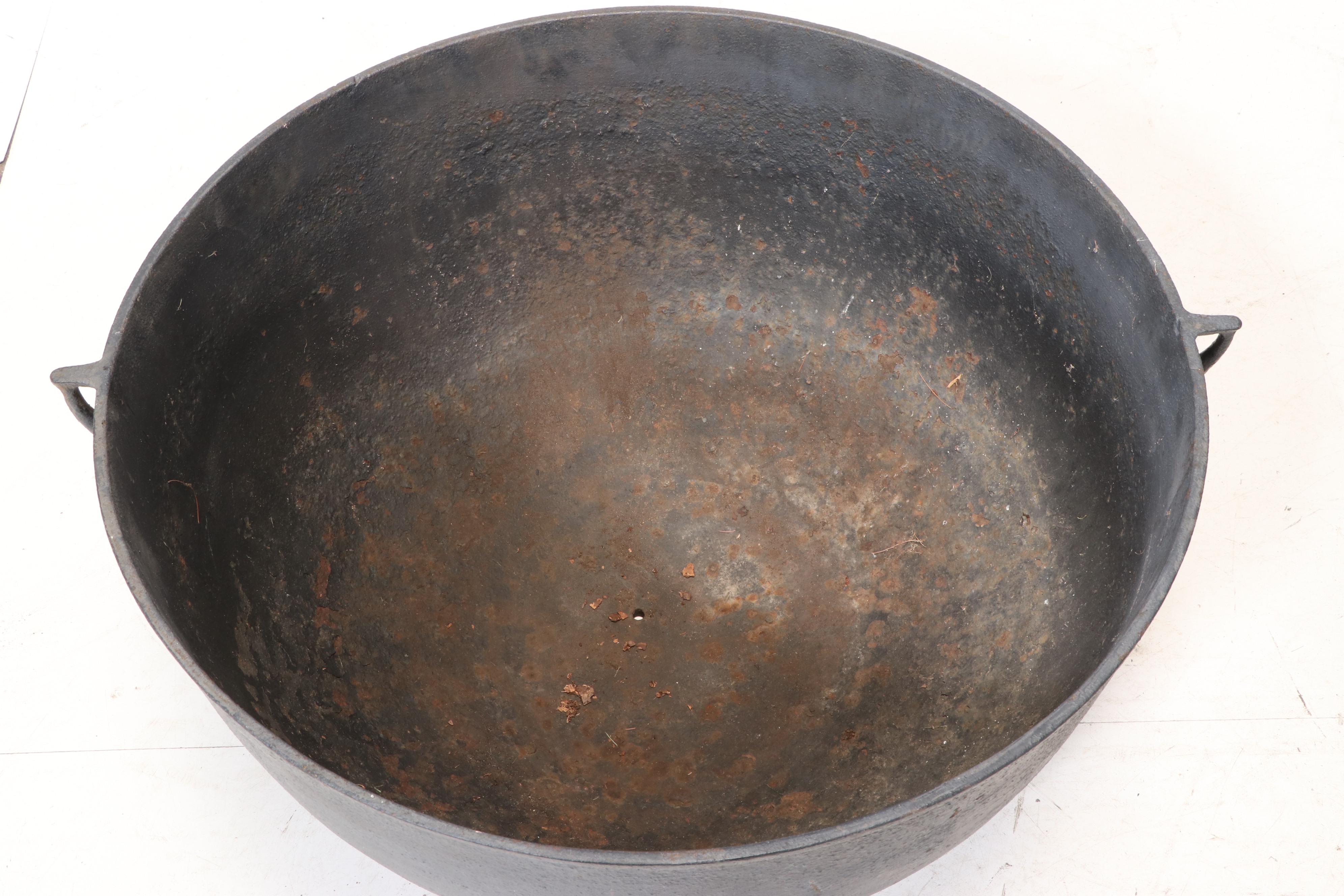 Cast Iron Footed Cauldron Planter