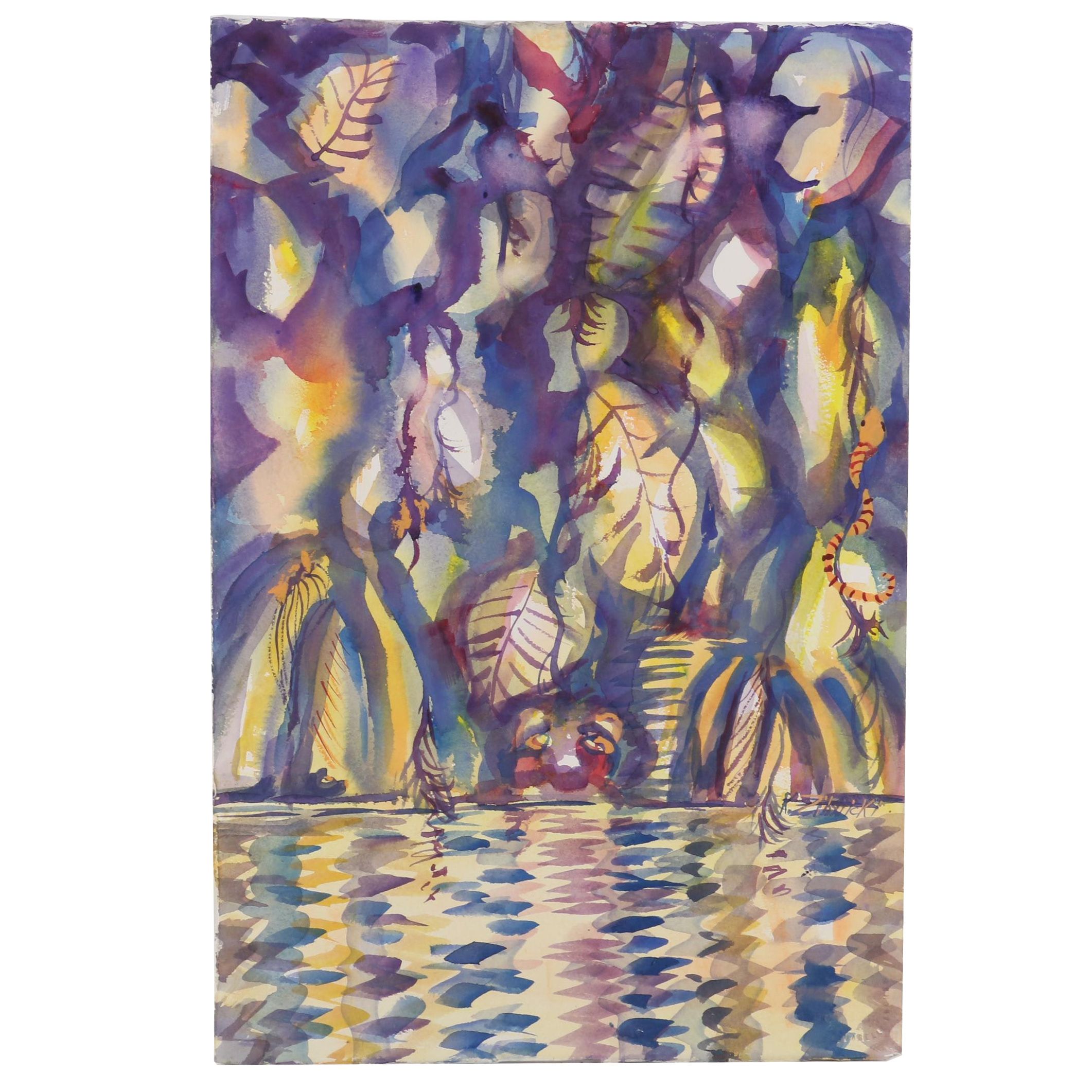 Kathleen Zimbicki Abstract Watercolor Painting