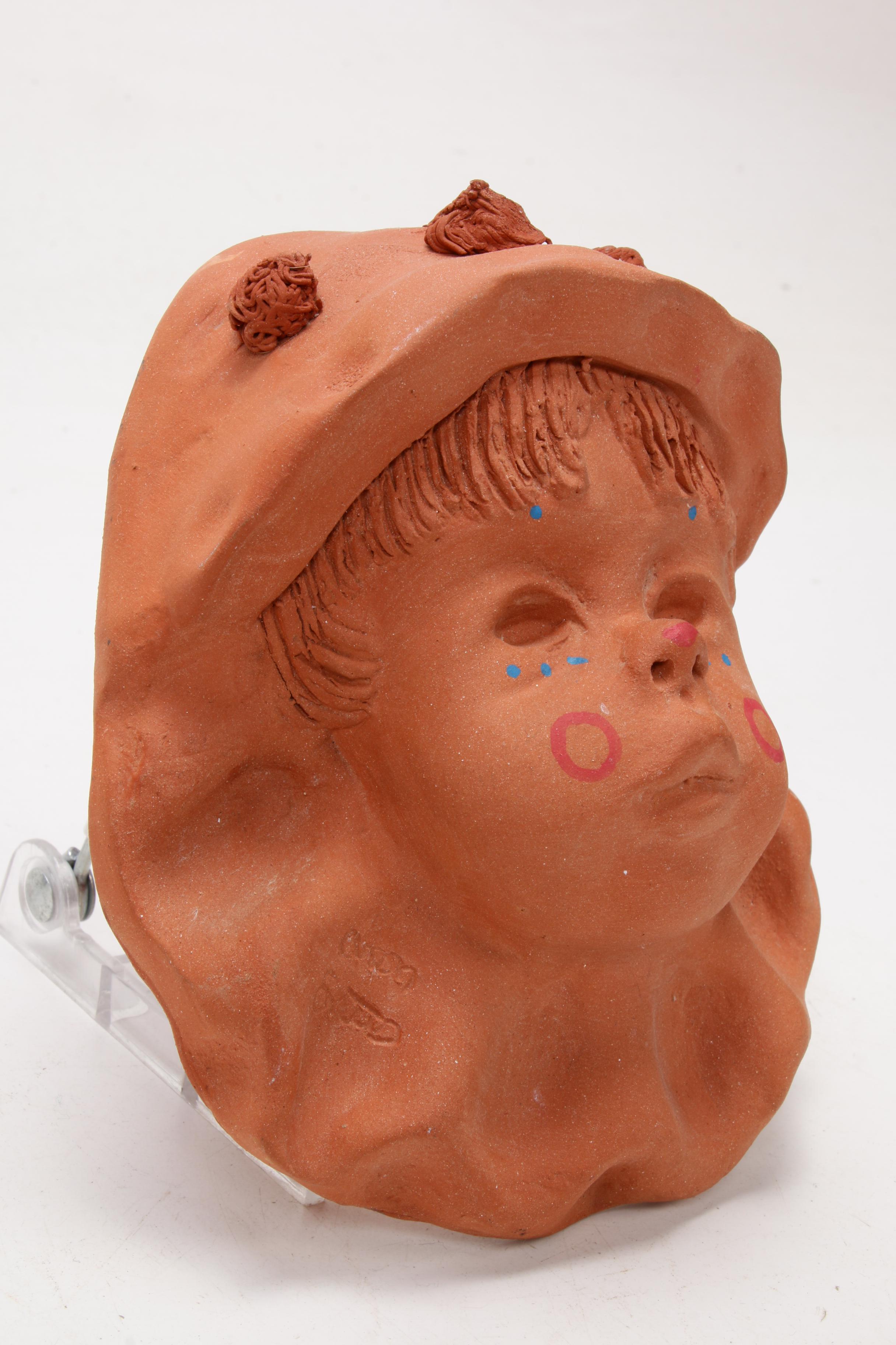 Ann Entis Terracotta Figurine and Wall Sculpture