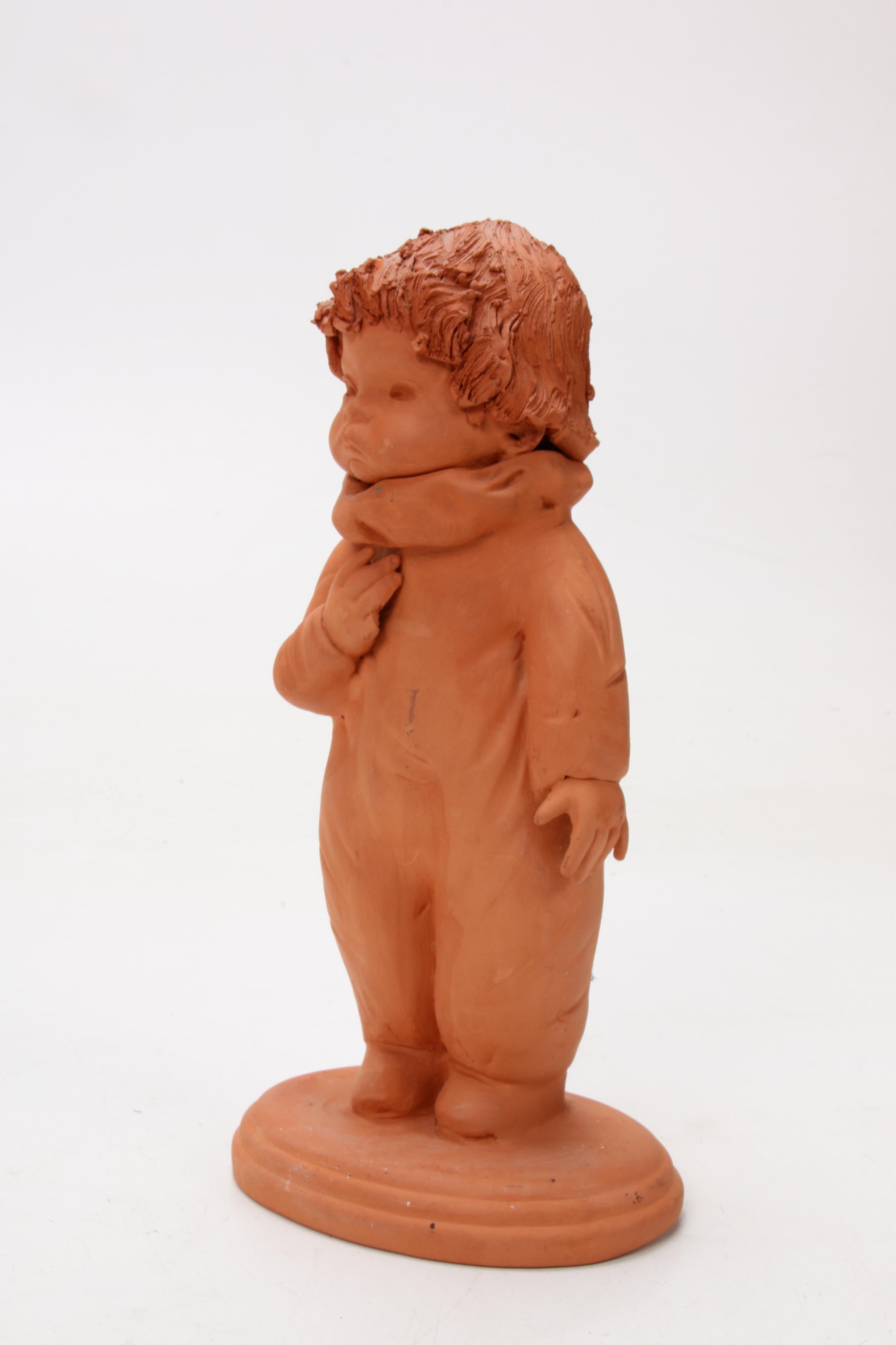 Ann Entis Terracotta Figurine and Wall Sculpture