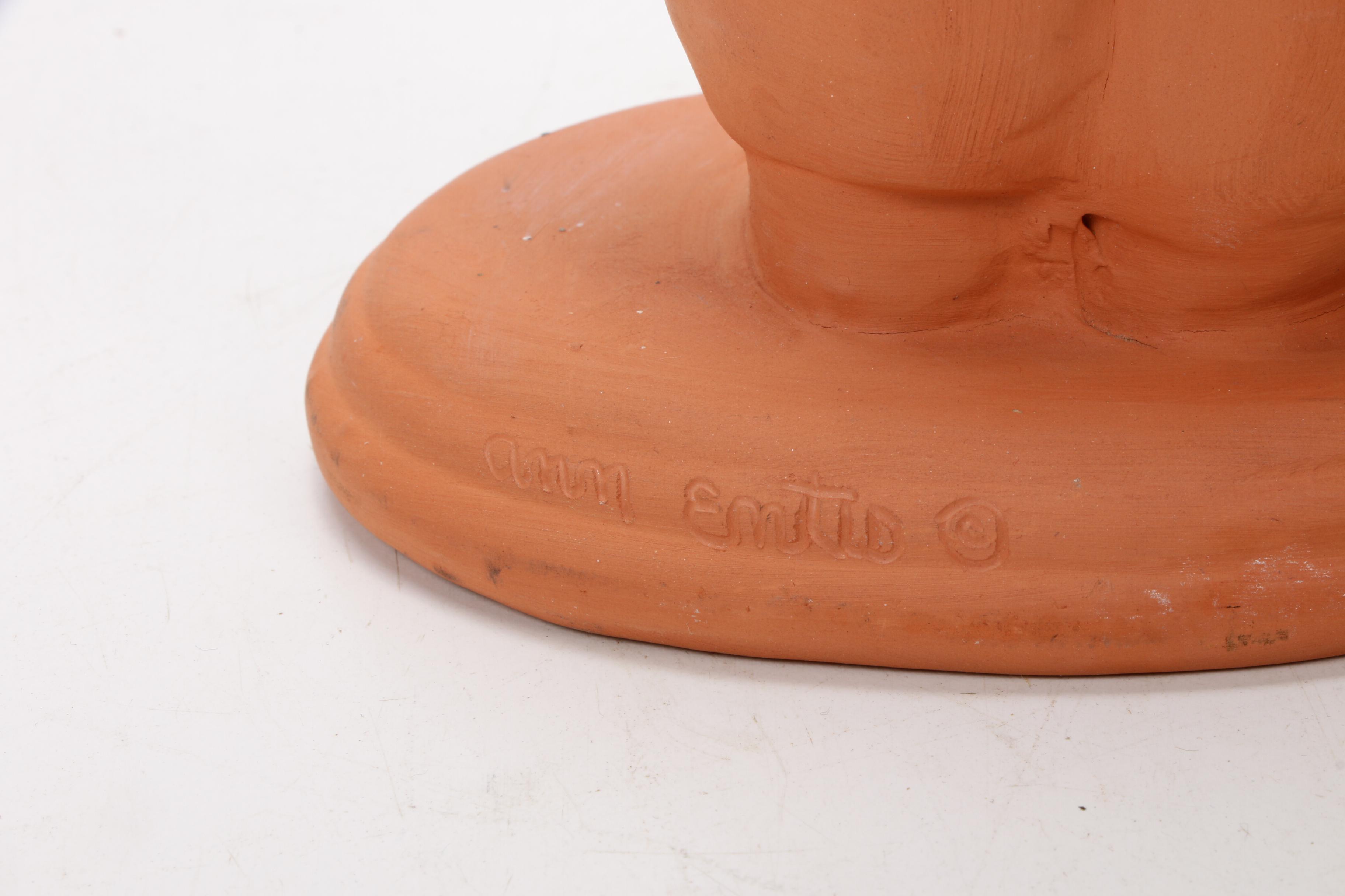 Ann Entis Terracotta Figurine and Wall Sculpture