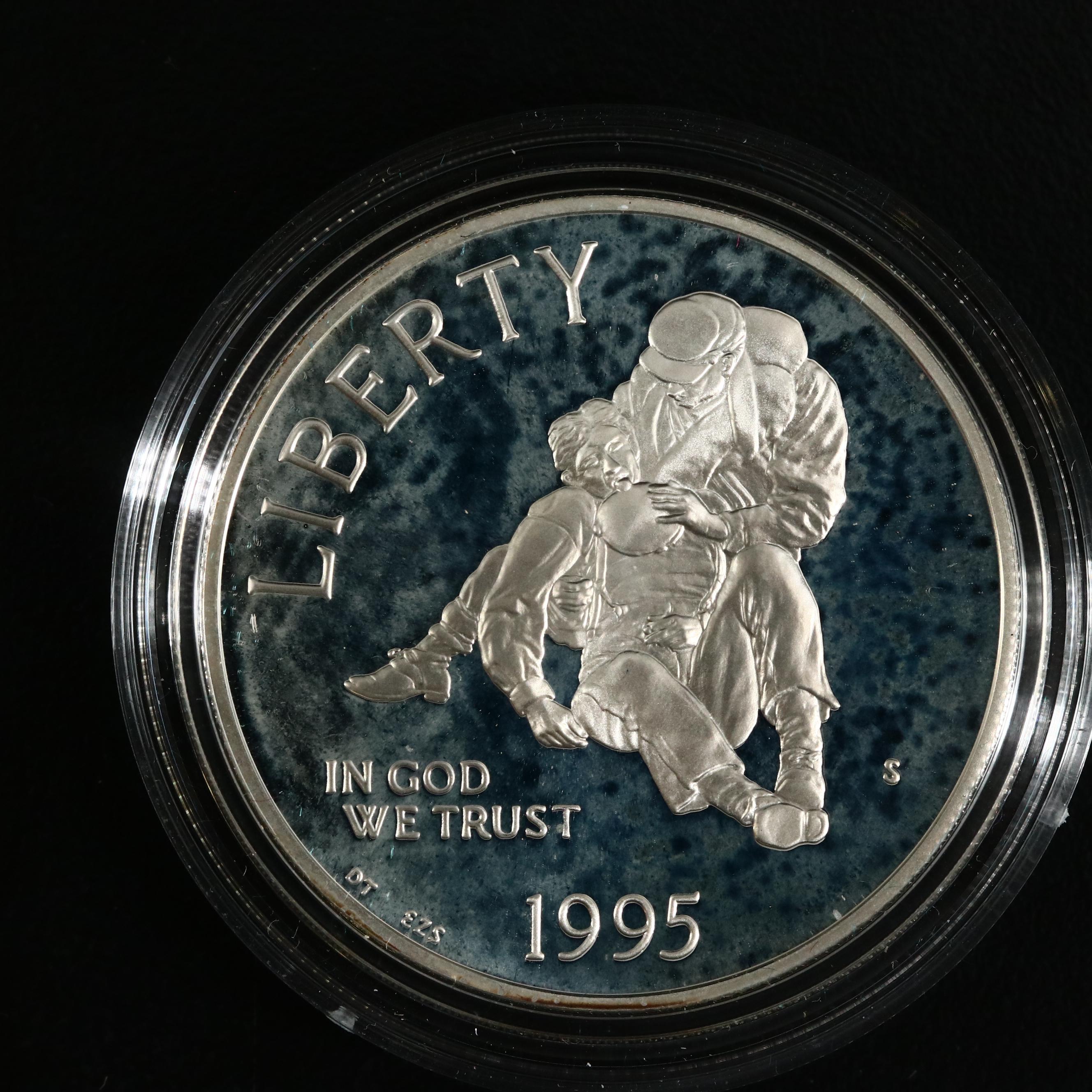 1995 Civil War Battlefield Commemorative Gold and Silver Coin Set