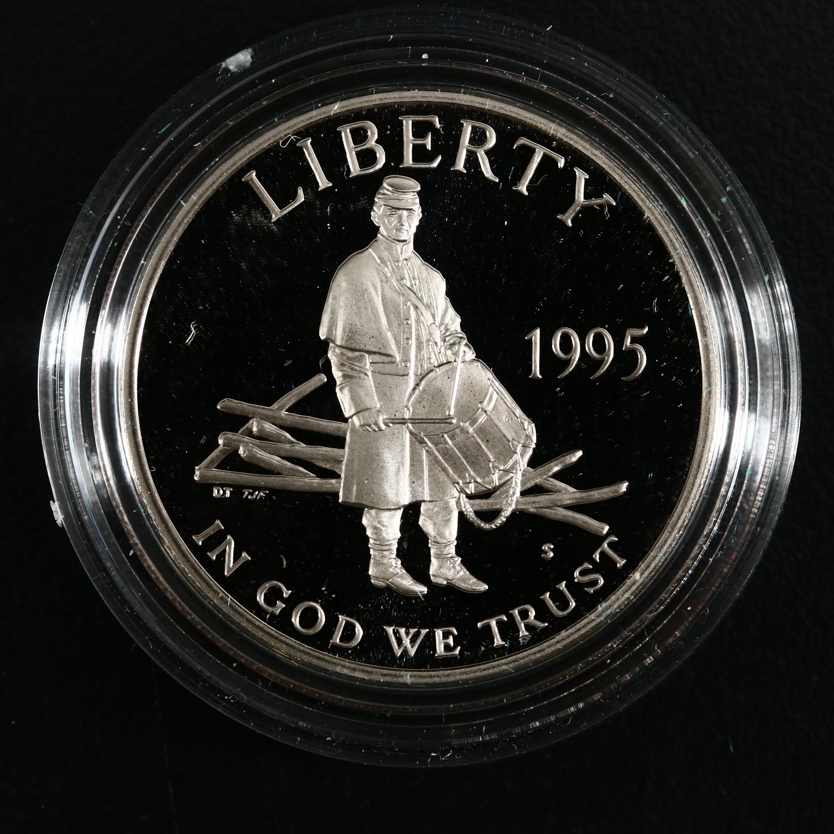 1995 Civil War Battlefield Commemorative Gold and Silver Coin Set