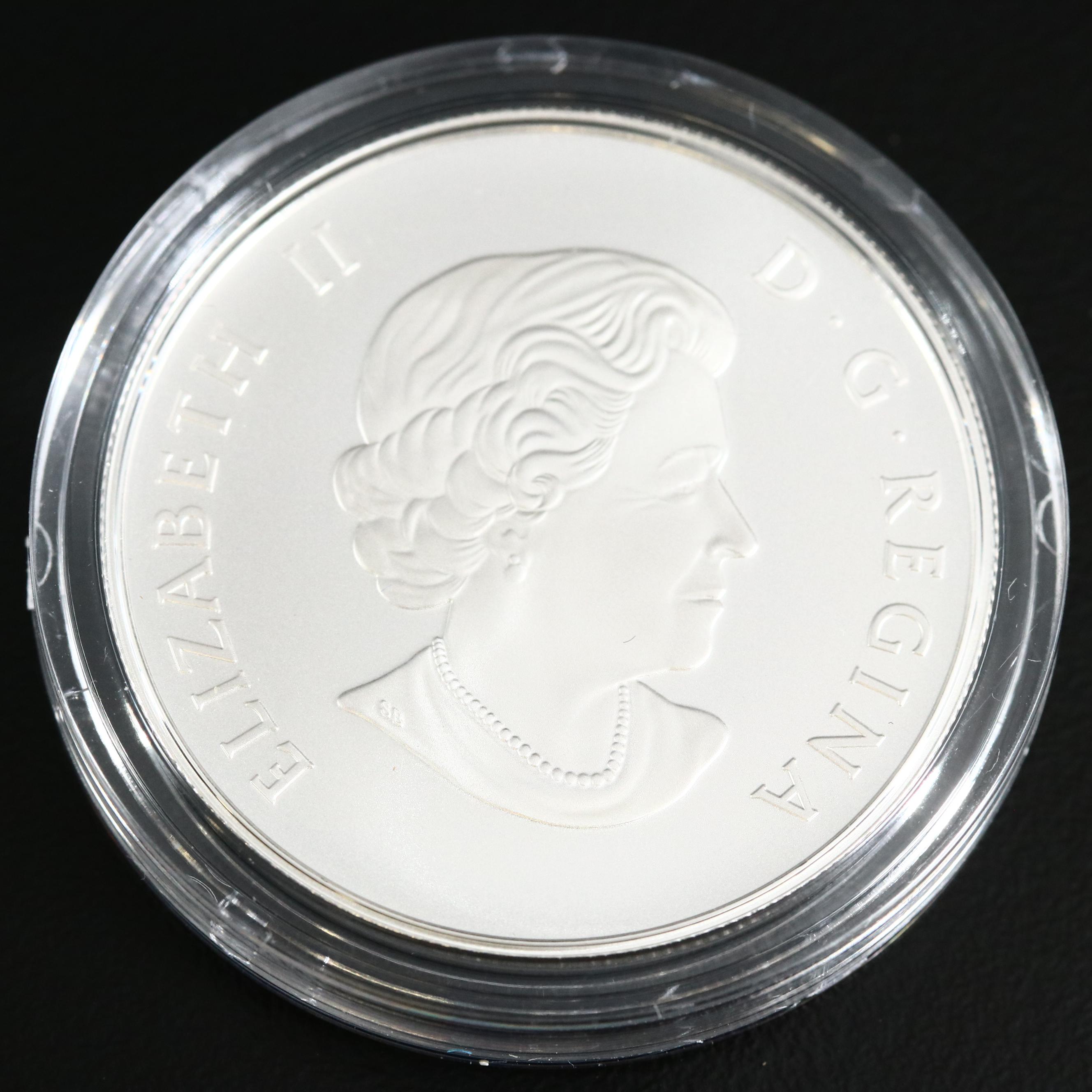 2015 Canada $50 Beaver Matte Proof .999 Fine Silver Bullion Coin