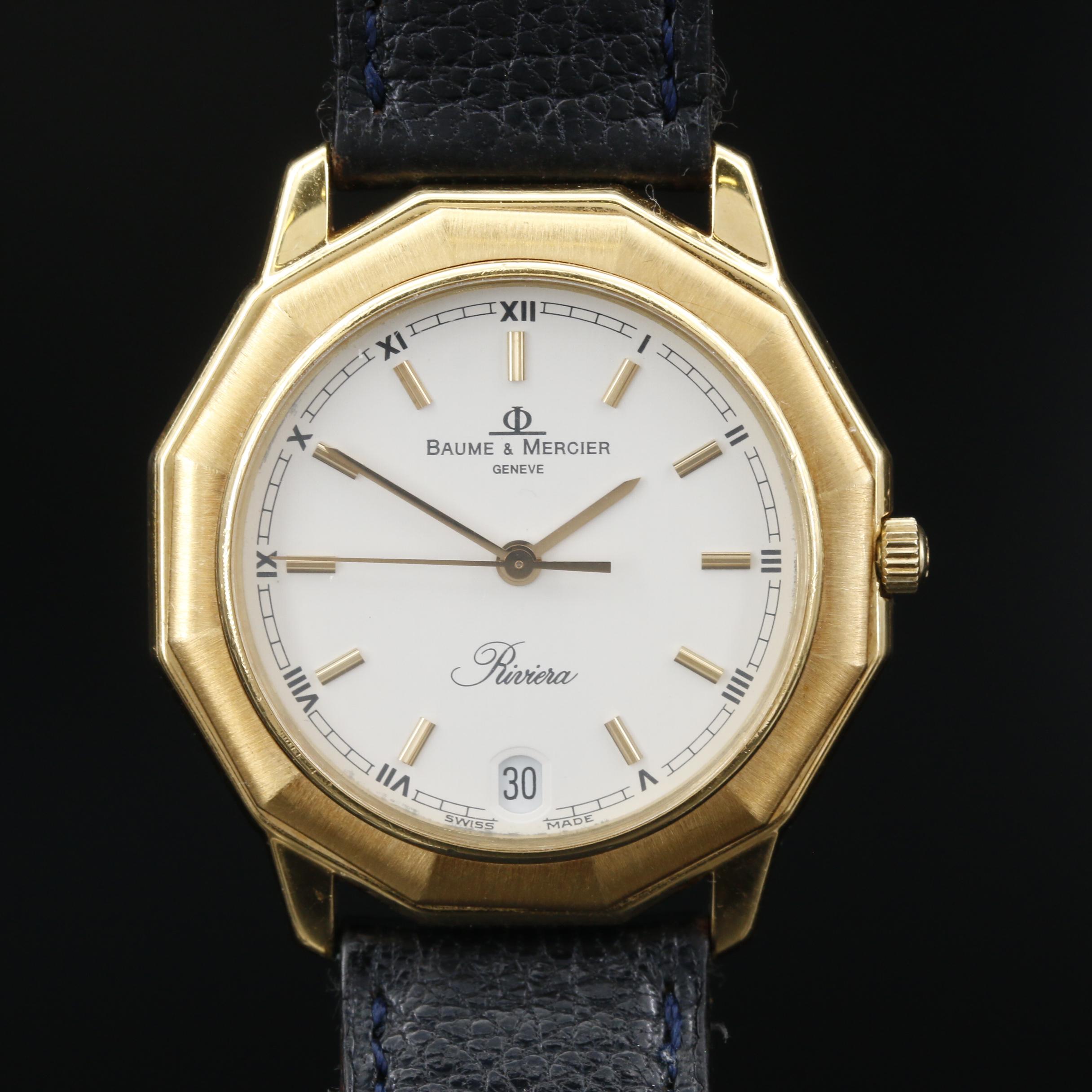 Baume & Mercier Riviera 18K Gold Quartz Watch